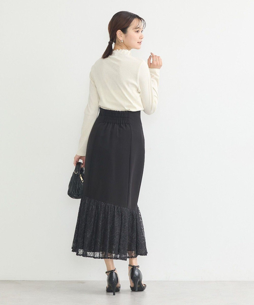 earth music&ecology レースドッキングスカート 