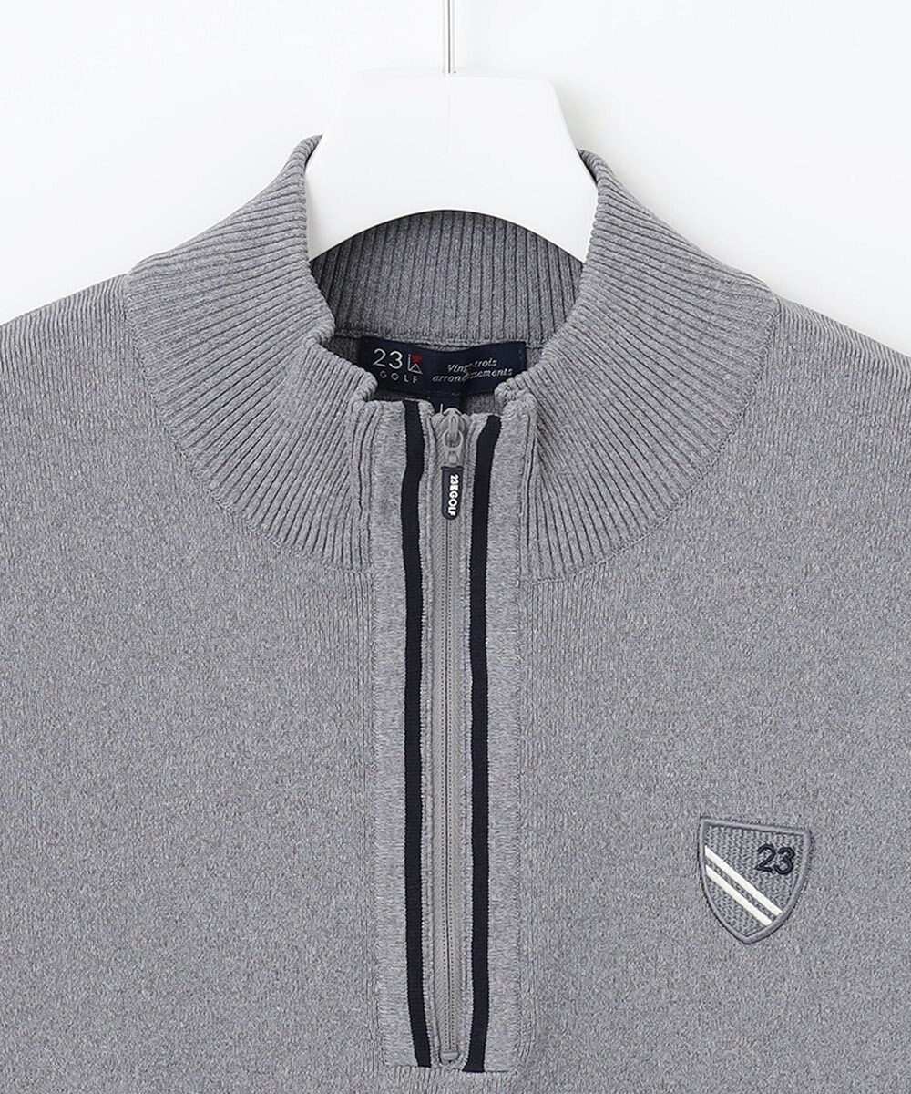 23区GOLF 【MEN】ハーフジップ ニットソー 