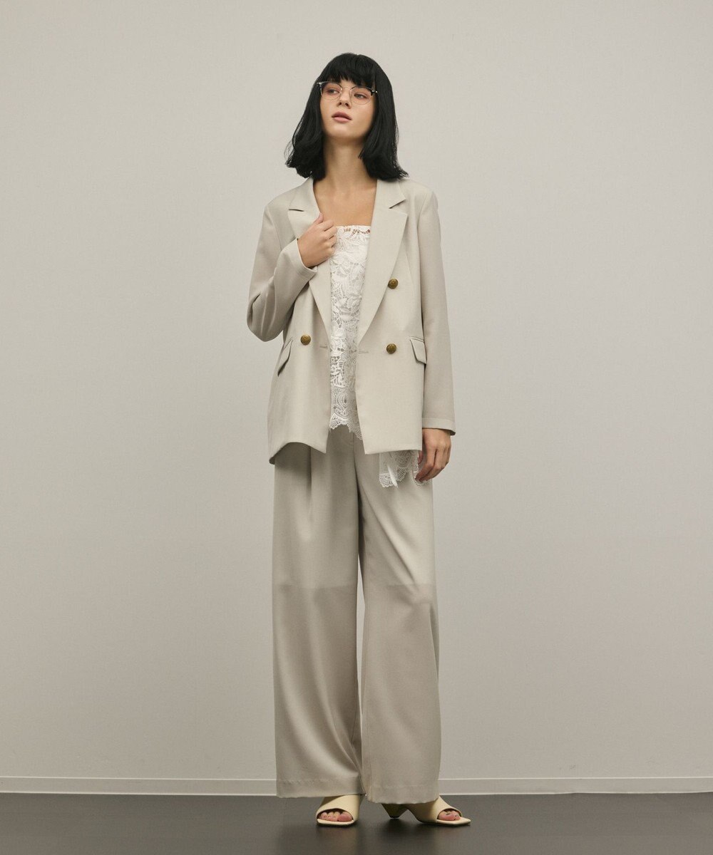 GRACE CONTINENTAL バックタックテーラードジャケット 