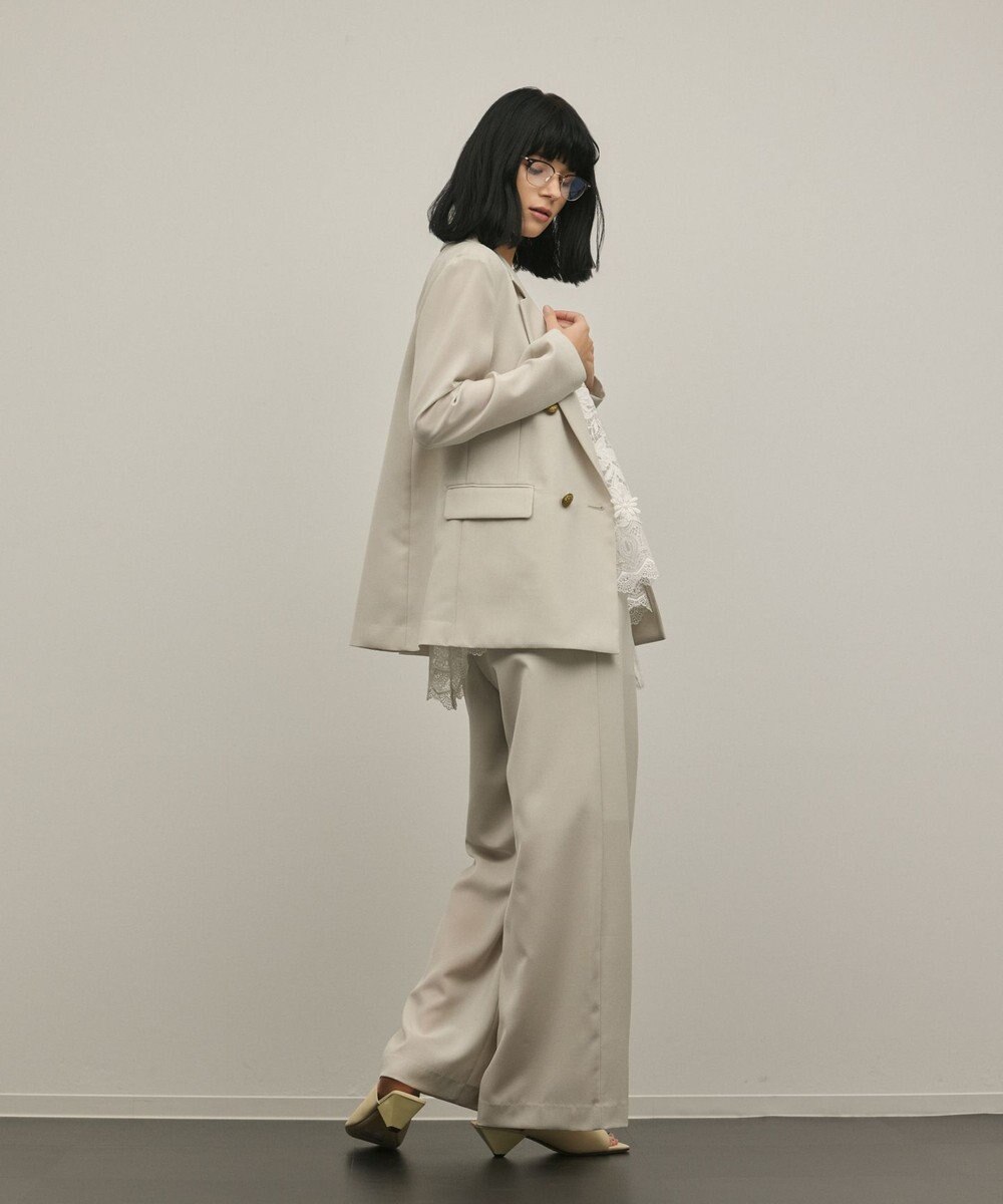 GRACE CONTINENTAL バックタックテーラードジャケット 