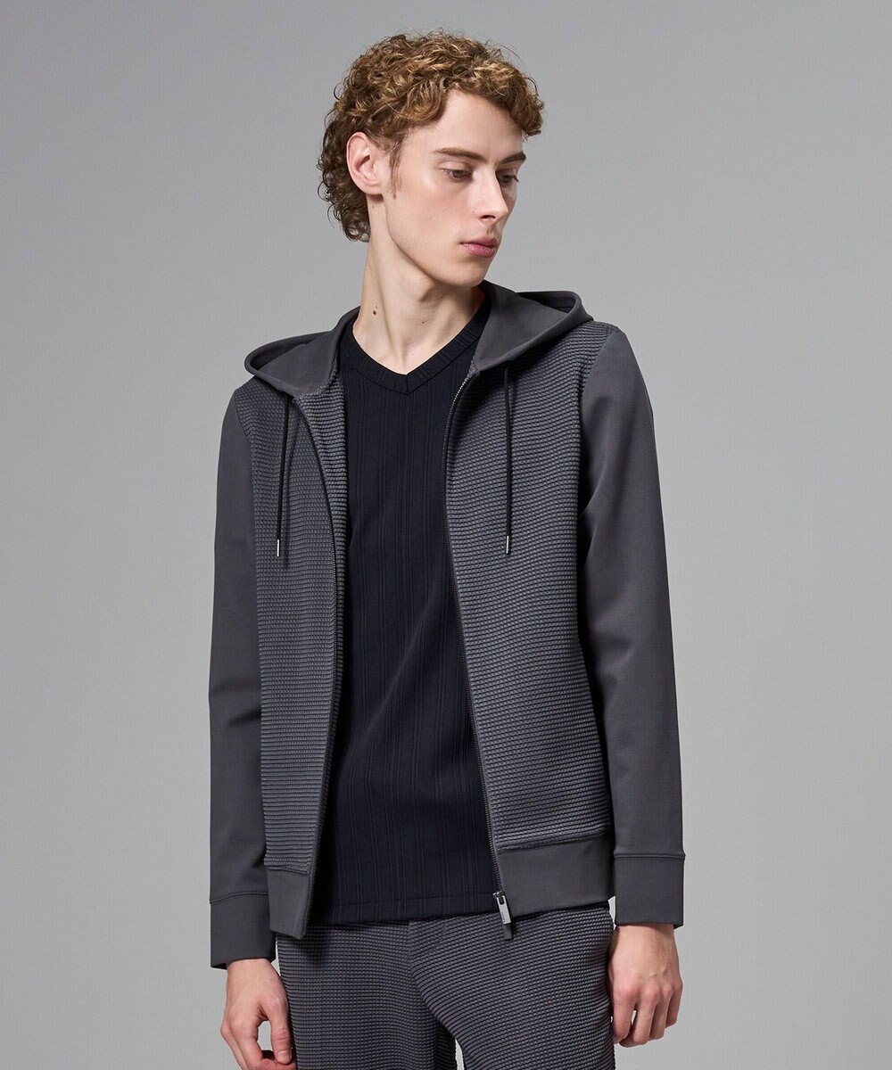 JOSEPH HOMME 【オリジナル素材 】ライトタックジャージー   ジップアップフーディー 