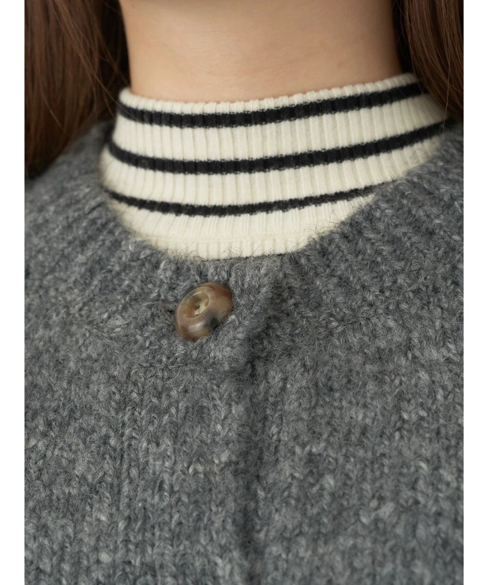 earth music&ecology ファンシーヤーンメランジカーディガン 