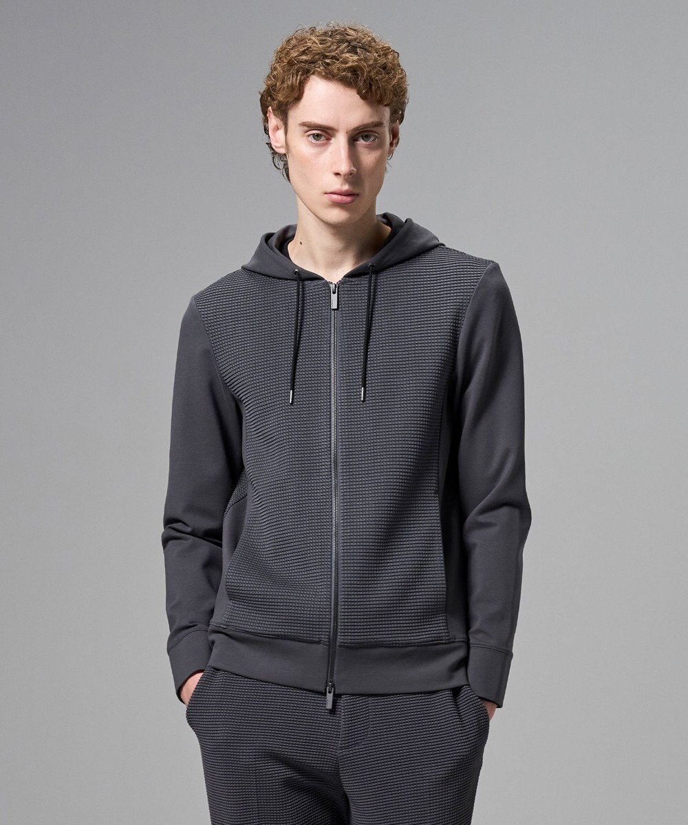 JOSEPH HOMME 【オリジナル素材 】ライトタックジャージー   ジップアップフーディー 