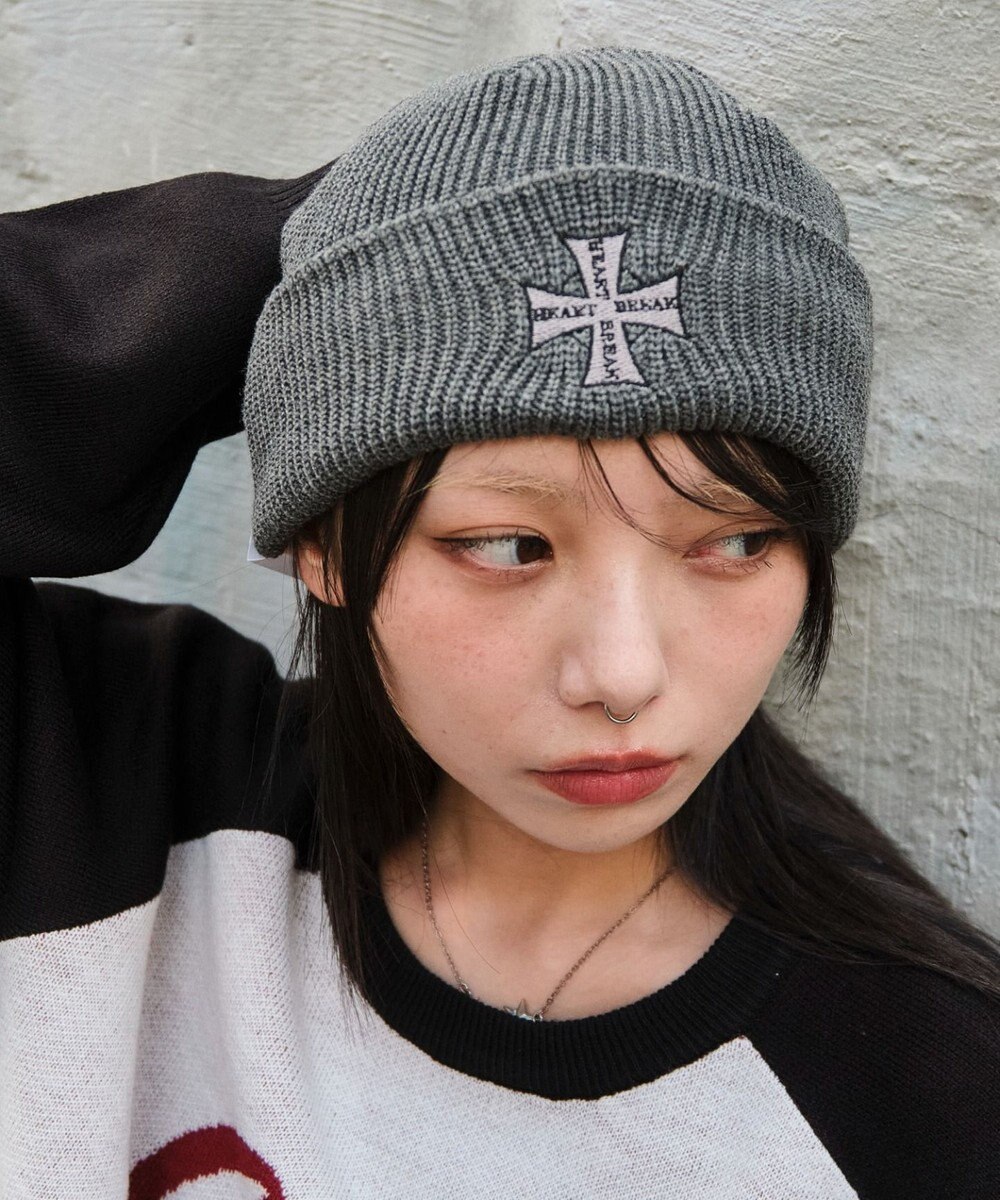 WEGO 【ユニセックス着用ITEM】ロゴショートビーニー 