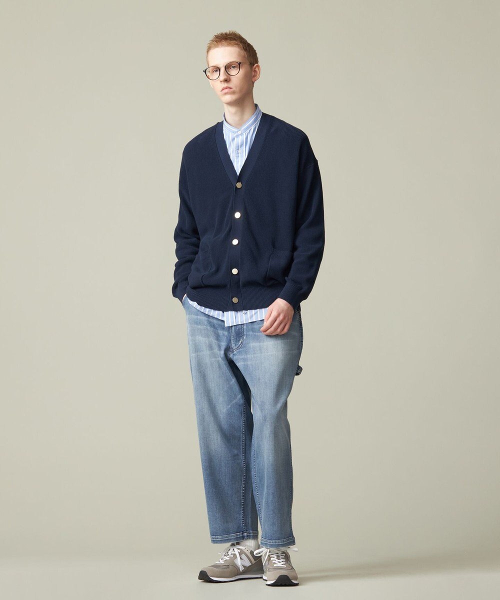 J.PRESS YORK STREET 【UNISEX】Vネックコットン カーディガン 