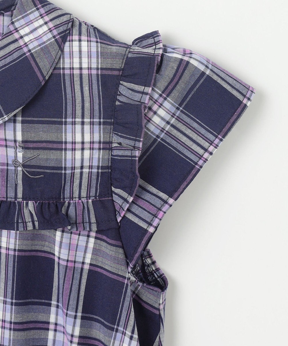 組曲 KIDS 【110-140㎝】プランタンチェック ワンピース 