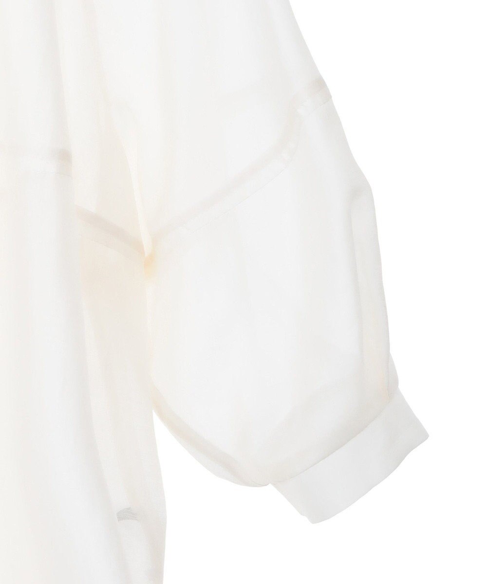 YECCA VECCA バルーンスリーブシアーシャツ 