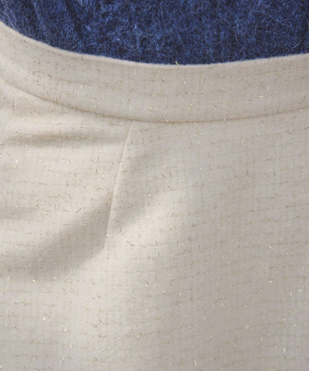 Tiaclasse ラメツイードAラインフレアスカート 