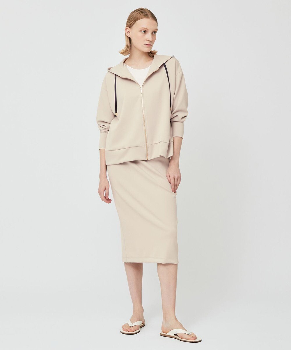 BEIGE， WALNUT / Iラインスカート 