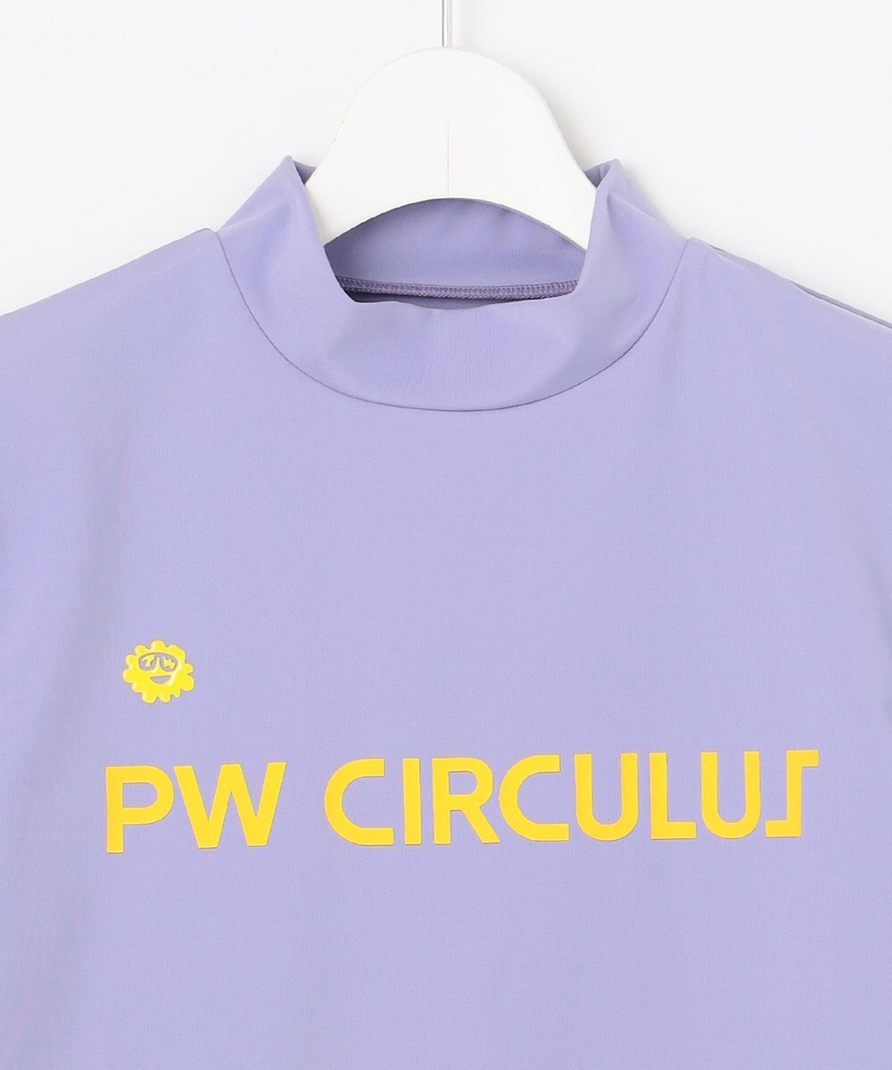 PW CIRCULUS 【WOMEN】【ストレッチ / UVケア】ロゴ モックネック シャツ ゴルフウェア レディース 