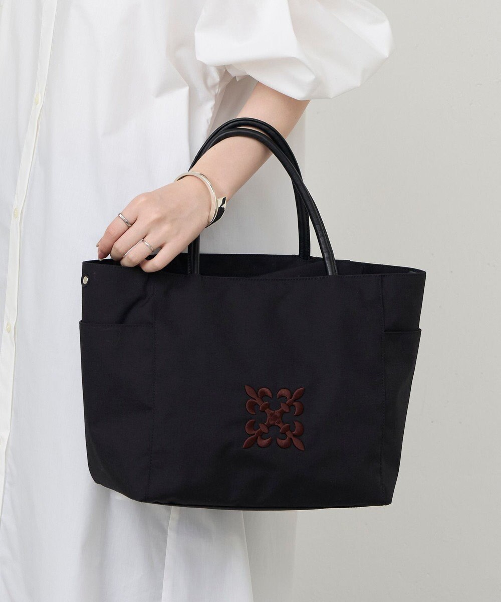 russet 【モノグラム刺繍】コーデュラナイロントートバッグ（CE-1776） 