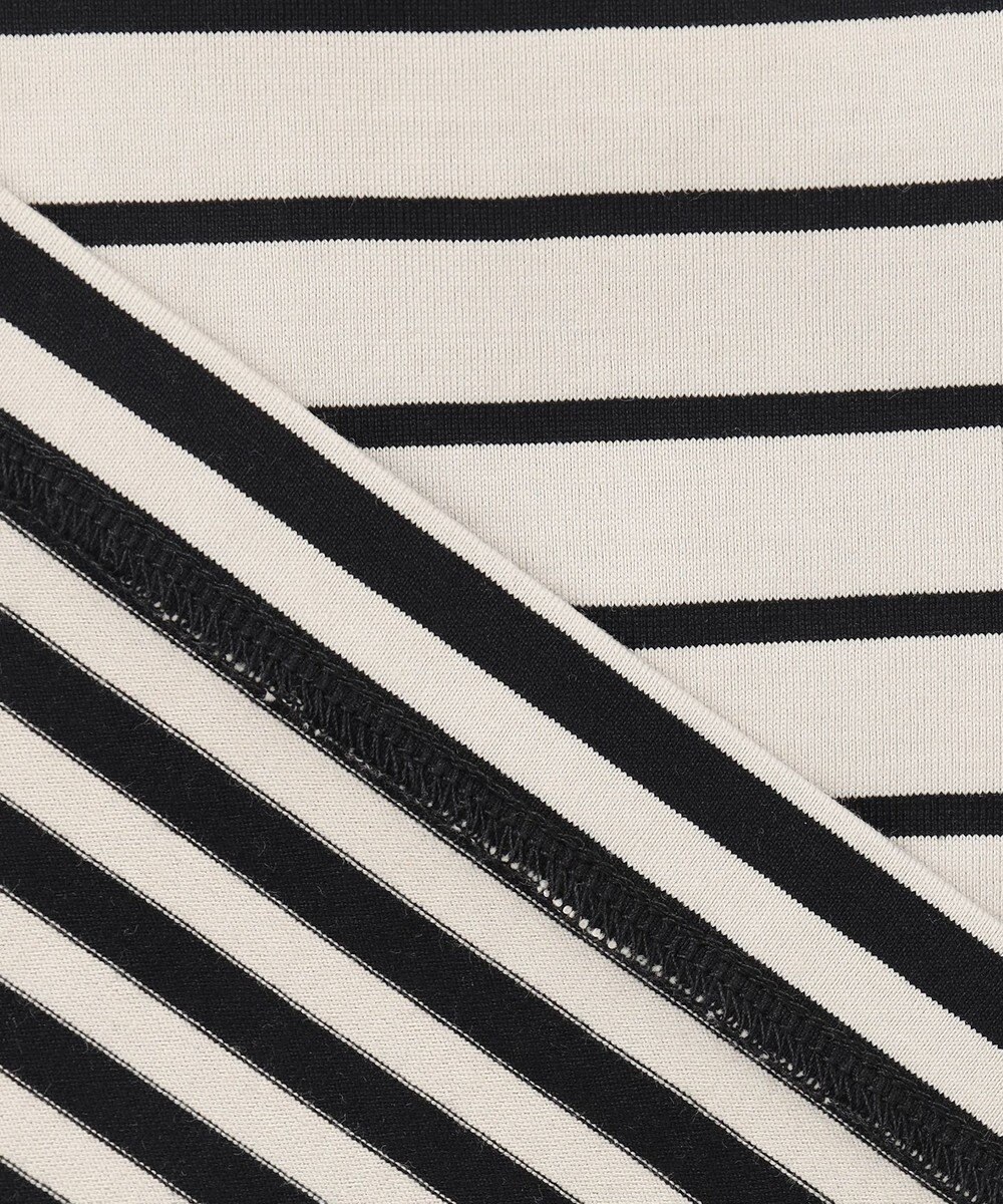 23区 S 【洗える】ランダムボーダー ドルマン カットソー 