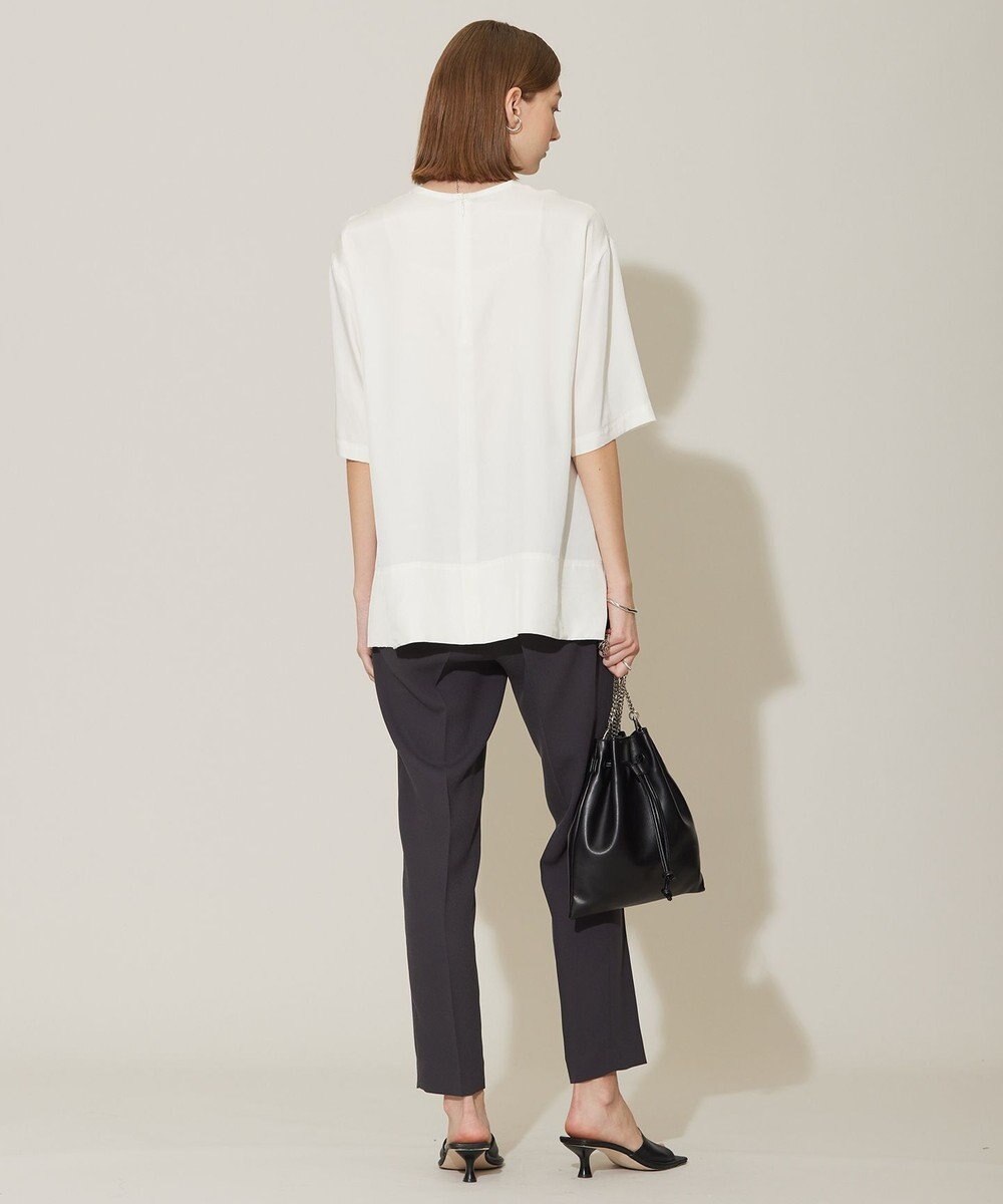 ICB 【洗える】 キュプラフィブリルツイル Tブラウス 