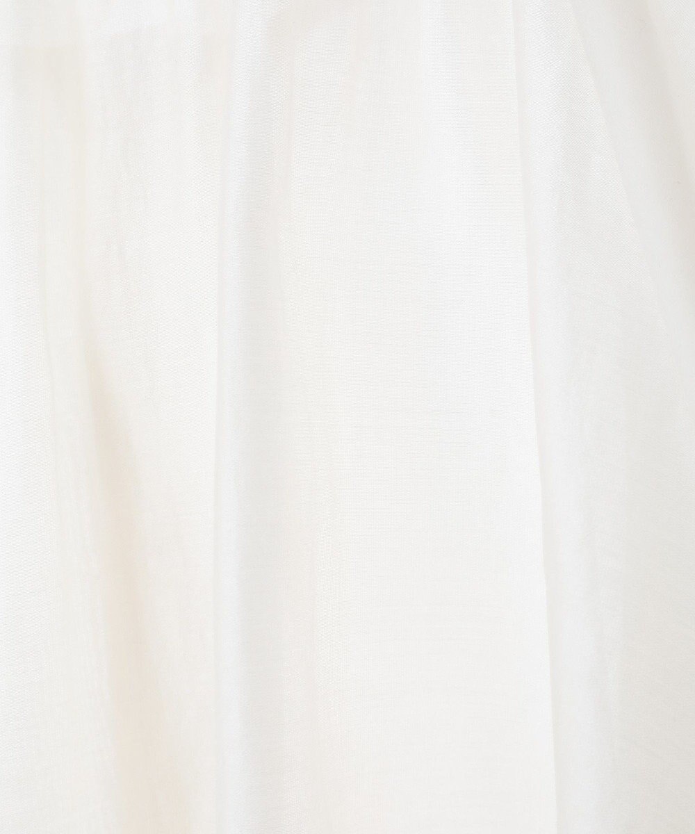 YECCA VECCA バルーンスリーブシアーシャツ 