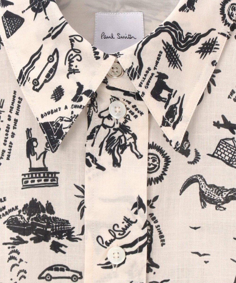 Paul Smith Travel Stories プリント シャツ 