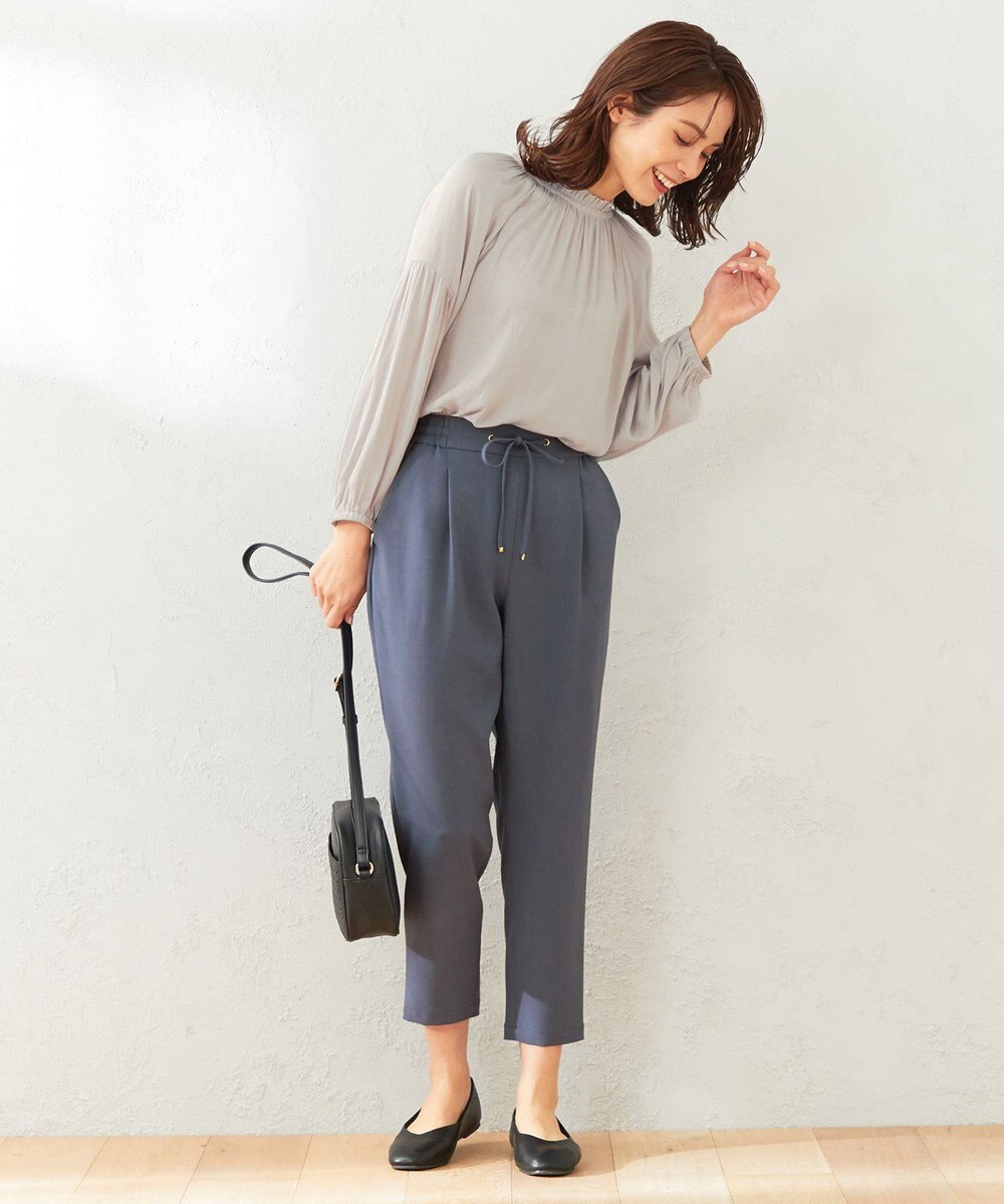 ANY 【接触冷感・UVケア】イージーケア美脚 パンツ 