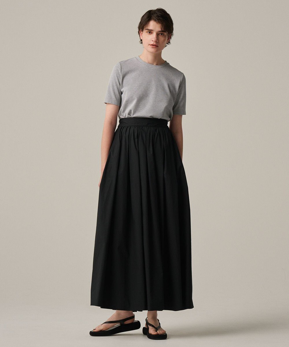 uncrave コットンミラノ ショート丈 Tシャツ（uncrave WHITE） 