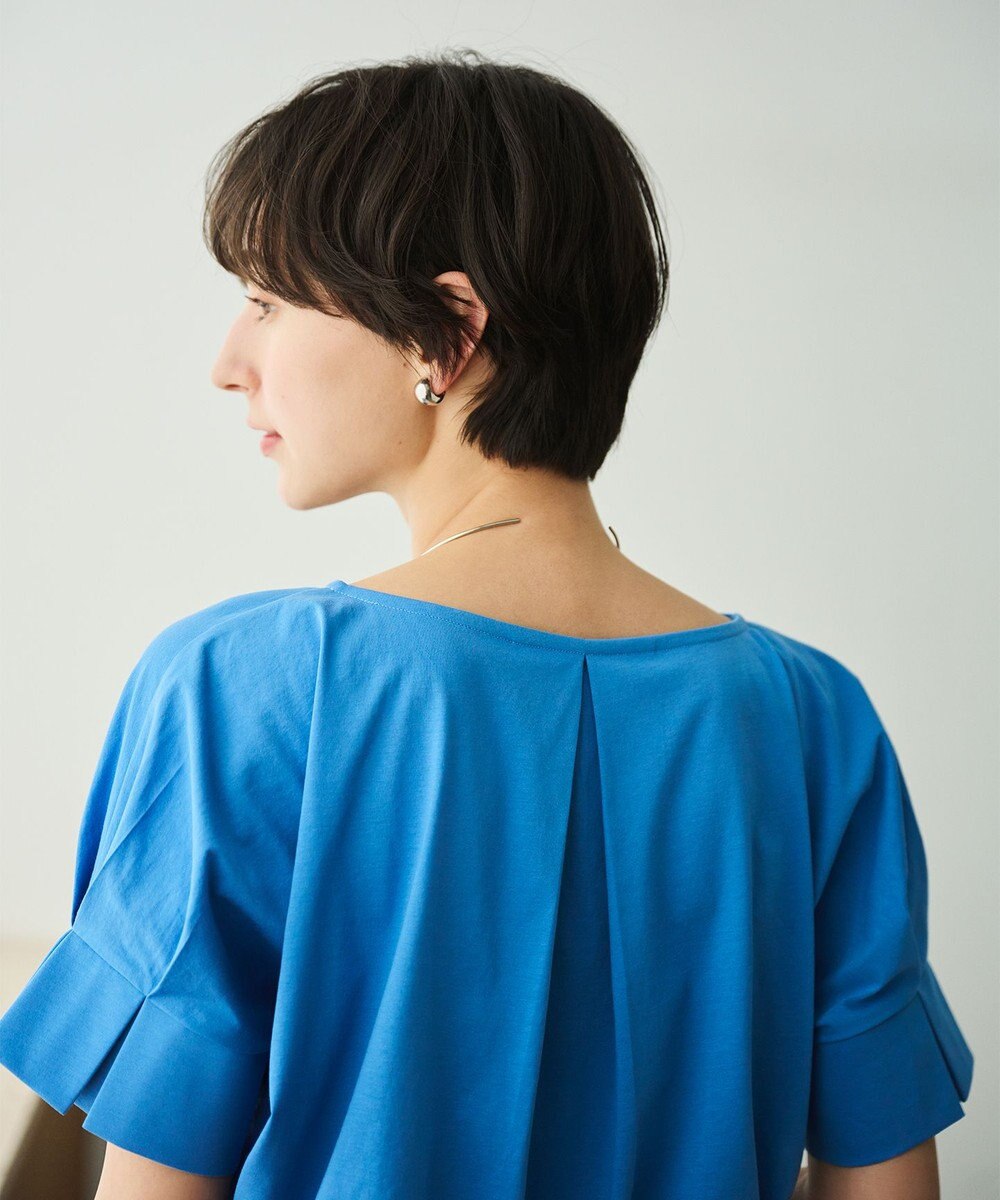 #Newans 【乾燥機可能/接触冷感】タックスリーブカットソー 