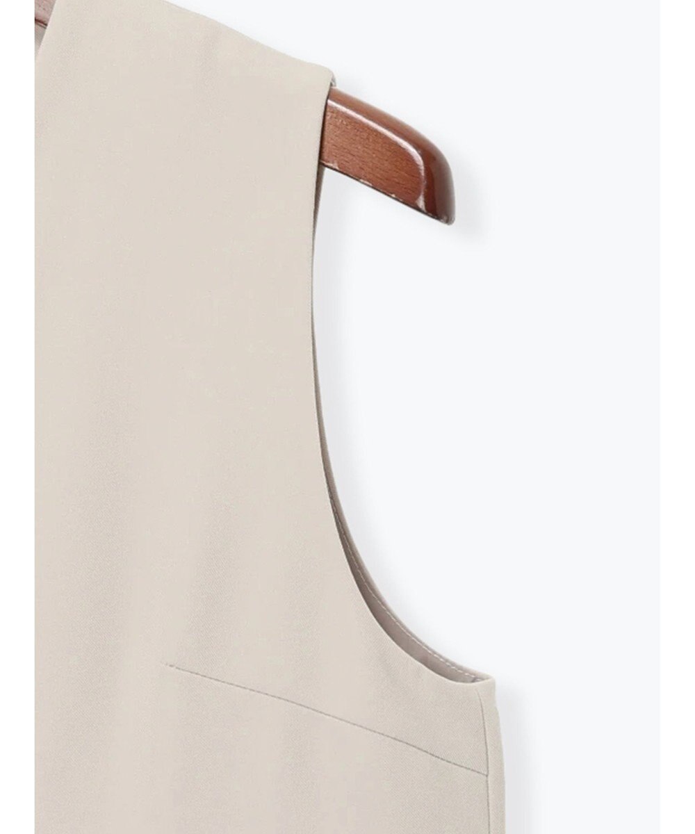 Te chichi 【セレモニーアイテム】サイドプリーツペプラムジレ（セットアップ可） 