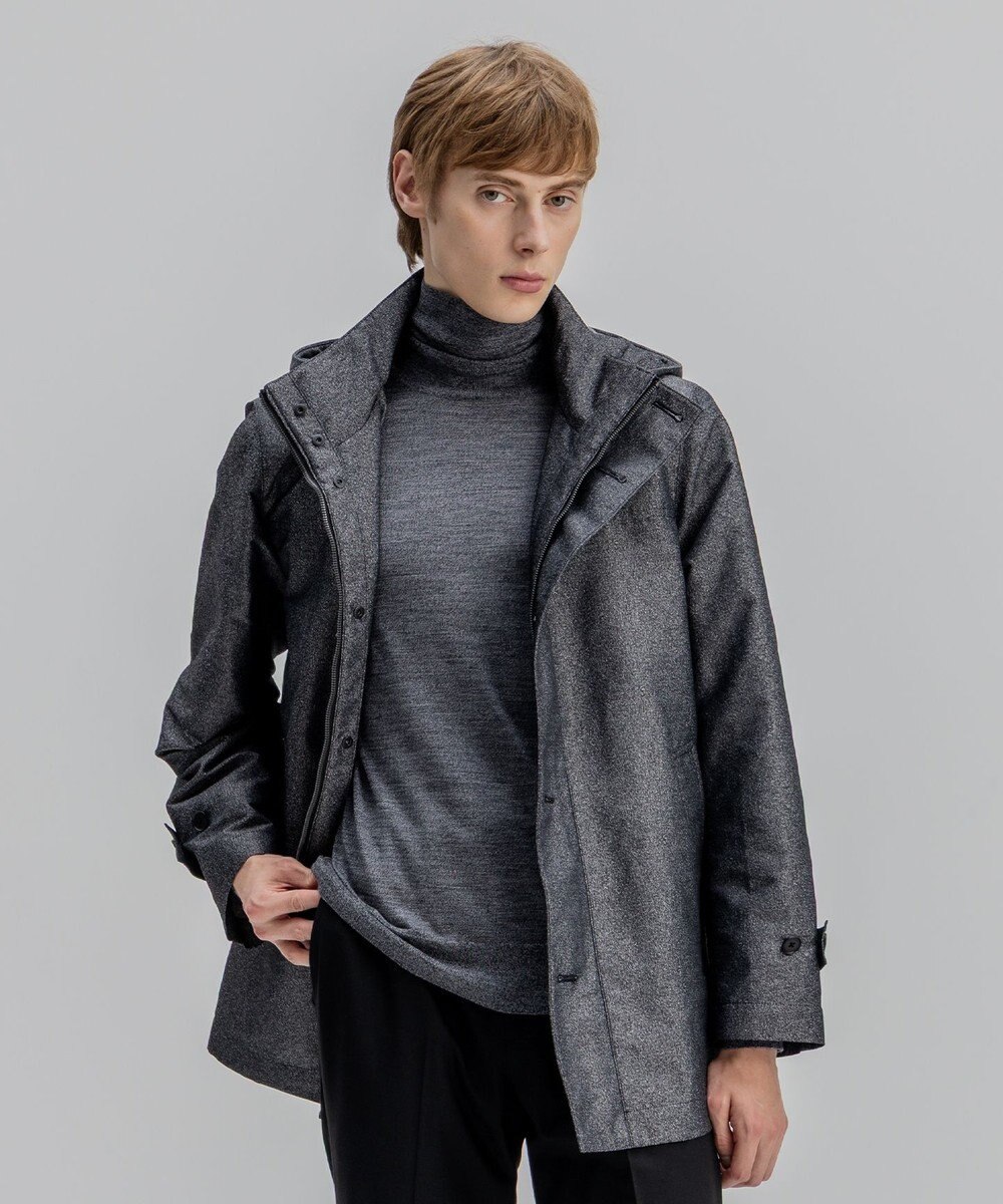 JOSEPH HOMME 新素材【4WAY】ライトラスターシャンブレー　ダウンコート 