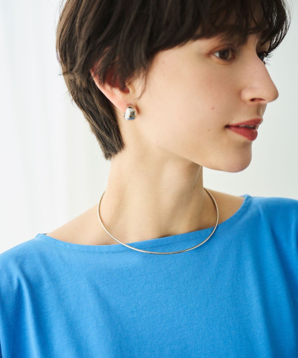 #Newans 【乾燥機可能/接触冷感】タックスリーブカットソー 