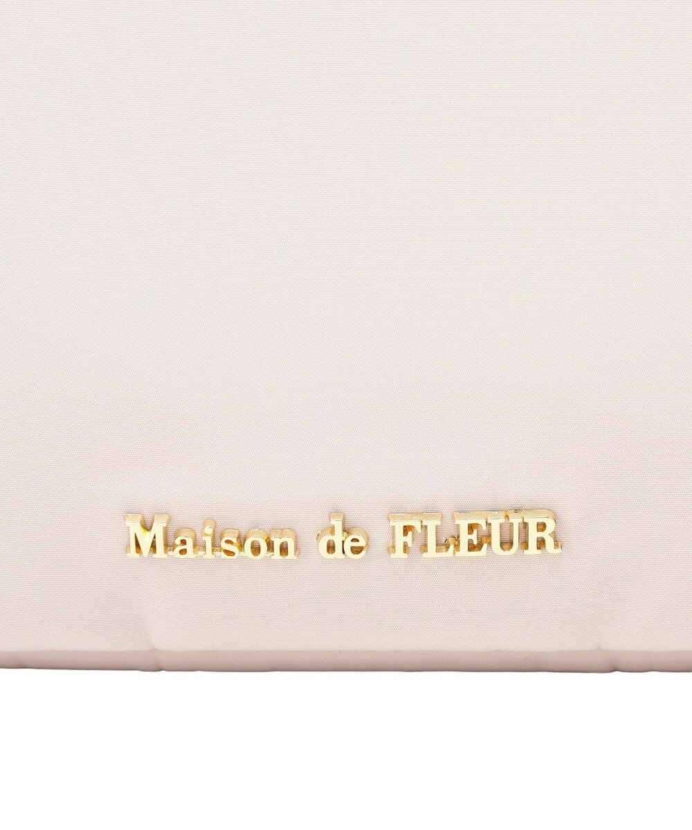 Maison de FLEUR 撥水加工フリルハンドルトートバッグ 