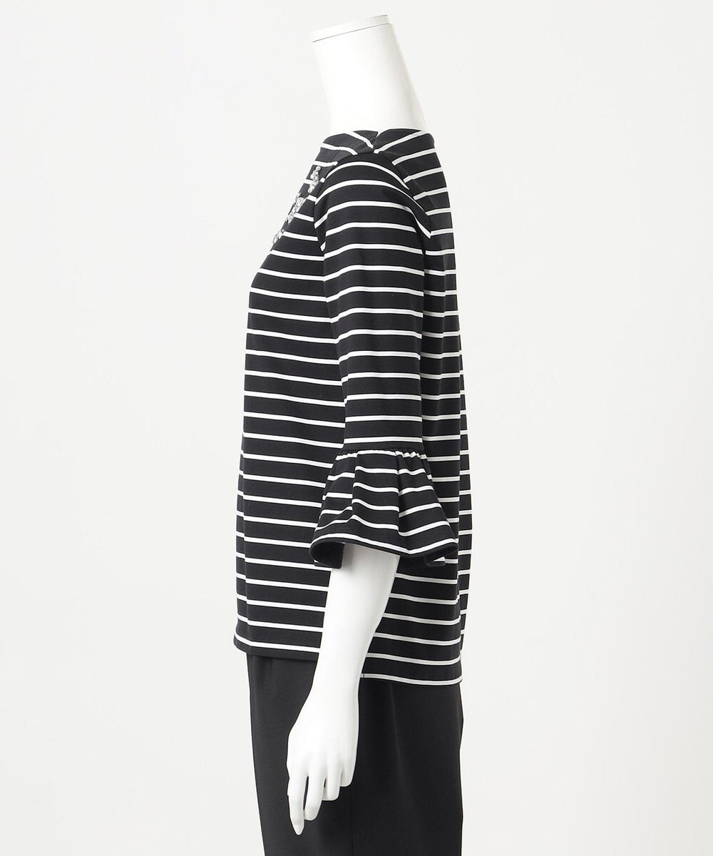 23区 L 【R(アール)】ビジュ― ストライプ ジャージー 