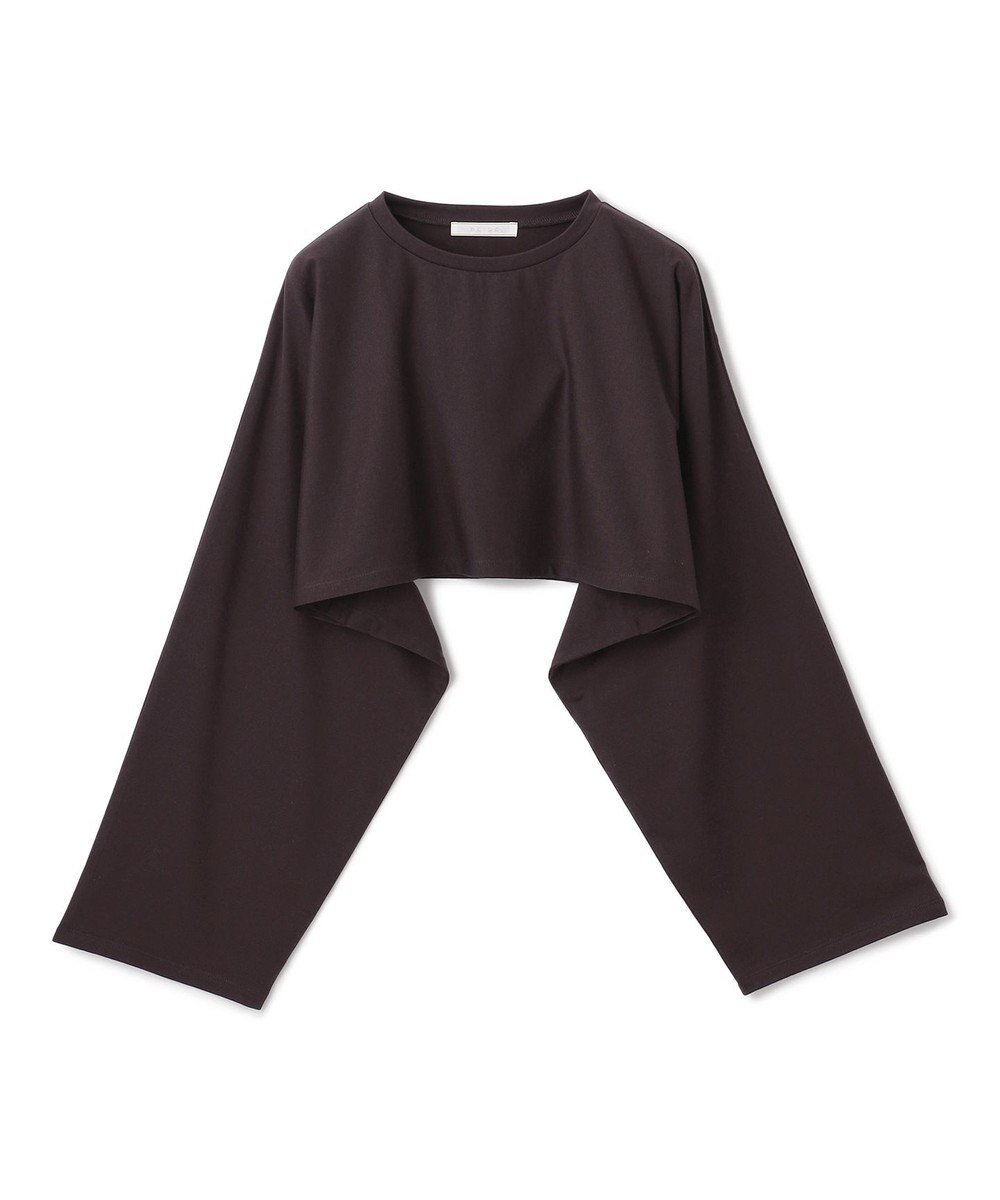 BEIGE， 【BEIGE,ecru/WEB限定・洗える】JERSEY STITCH / コットンクロップドトップス 