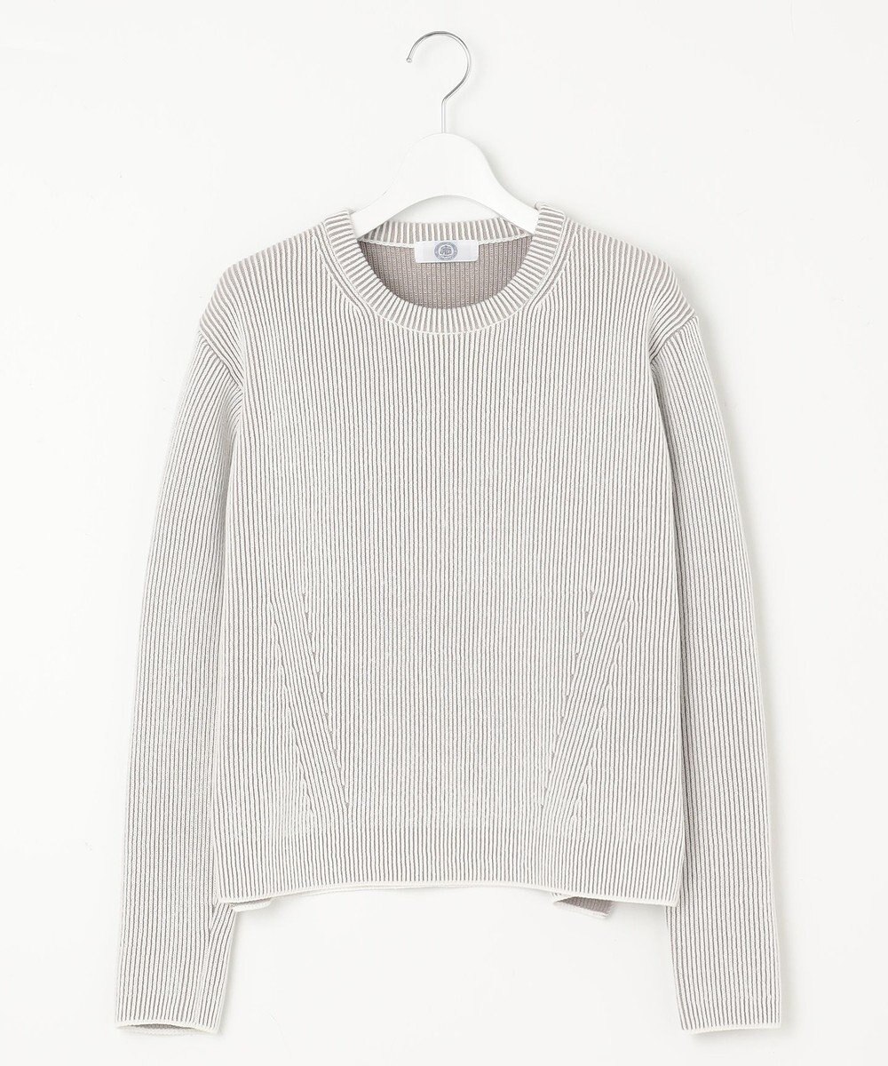 J.PRESS LADIES L 【WEB限定カラーあり・洗える】CLEAR COTTON BLEND サイドスリット ニット 