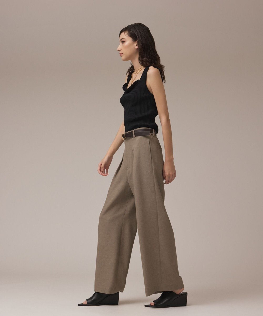 GRACE CONTINENTAL カラミタックワイドパンツ 