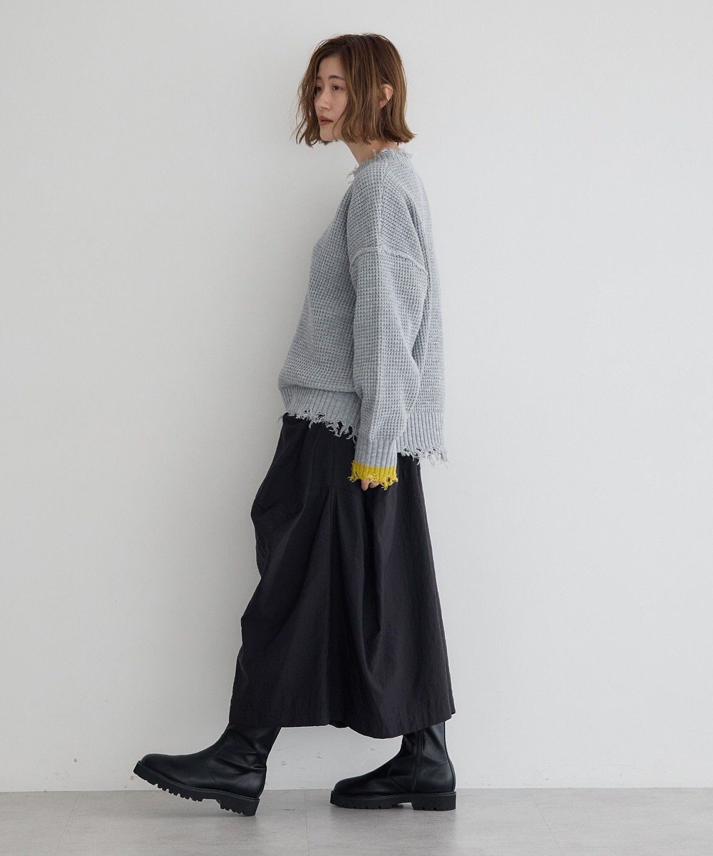 YECCA VECCA ダメージルーズニット 