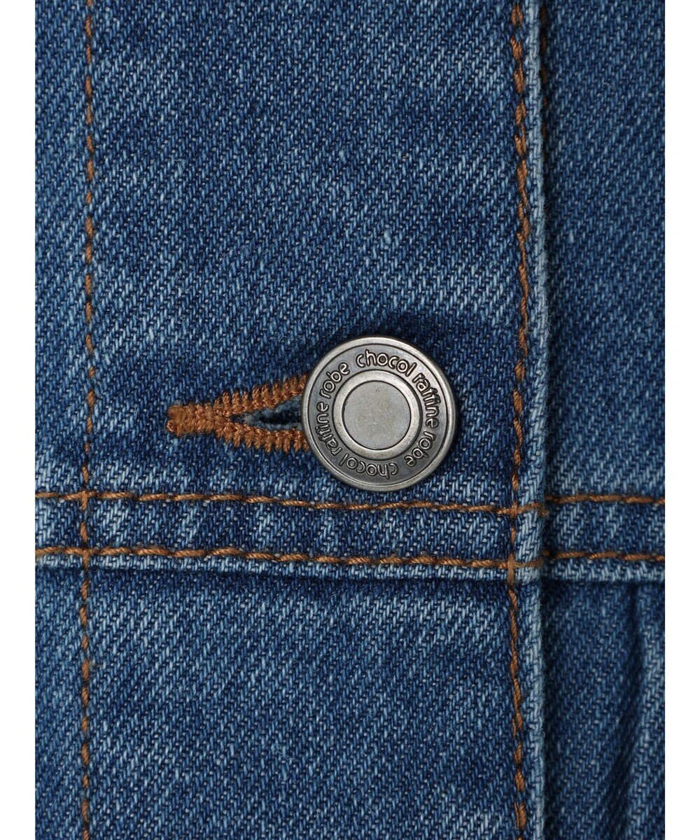 Green Parks ノーカラーデニムジャケット 