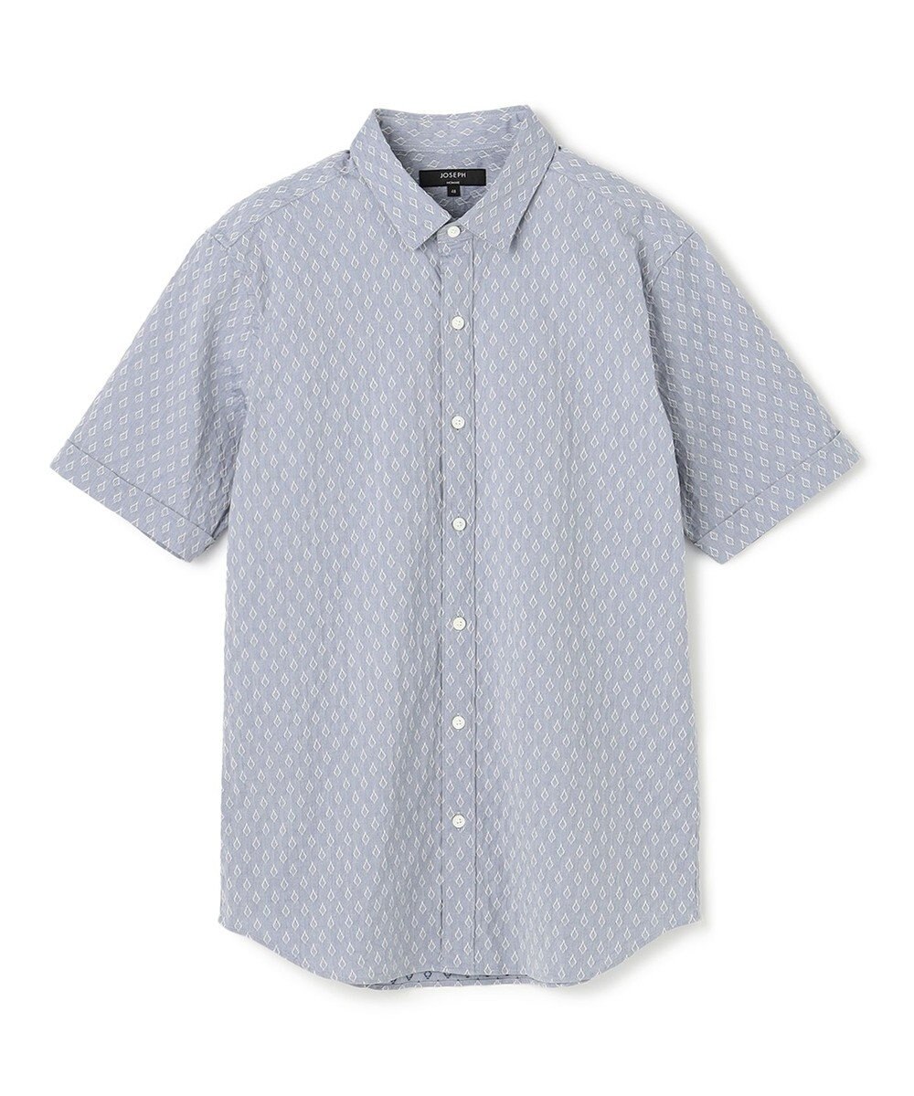 JOSEPH HOMME 新柄【ストレッチ】ハムサジャガードストレッチ　レギュラーカラー半袖シャツ 