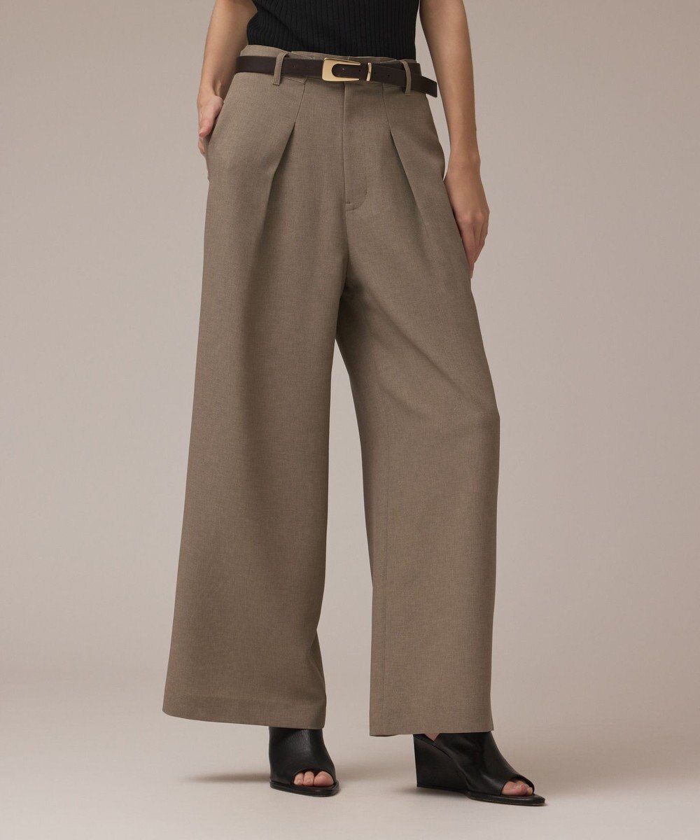 GRACE CONTINENTAL カラミタックワイドパンツ 