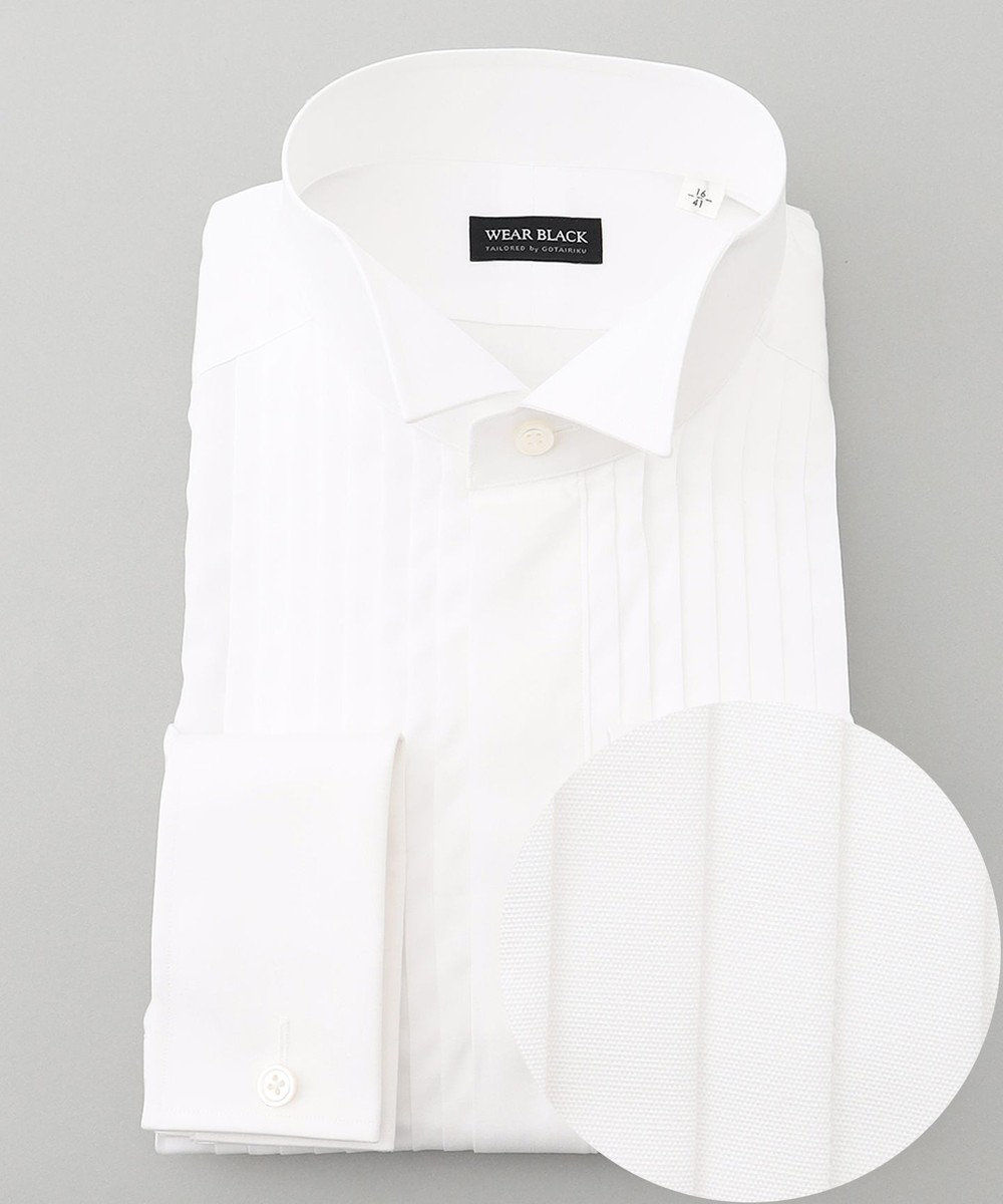GOTAIRIKU 【WEARBLACK】ウィングカラー ドレスシャツ ホワイト系