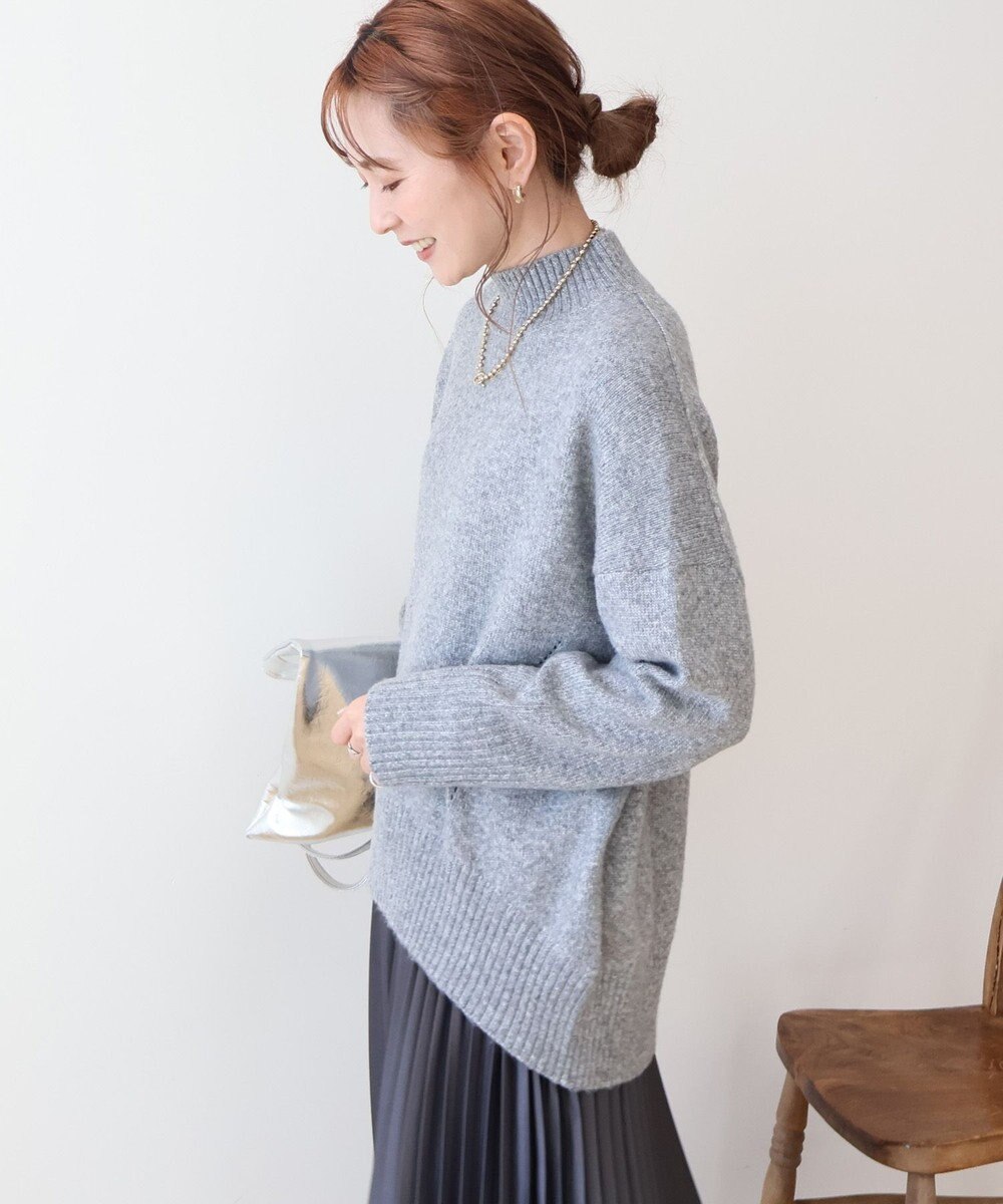 AMERICAN HOLIC モックネックコクーンニットプルオーバー 