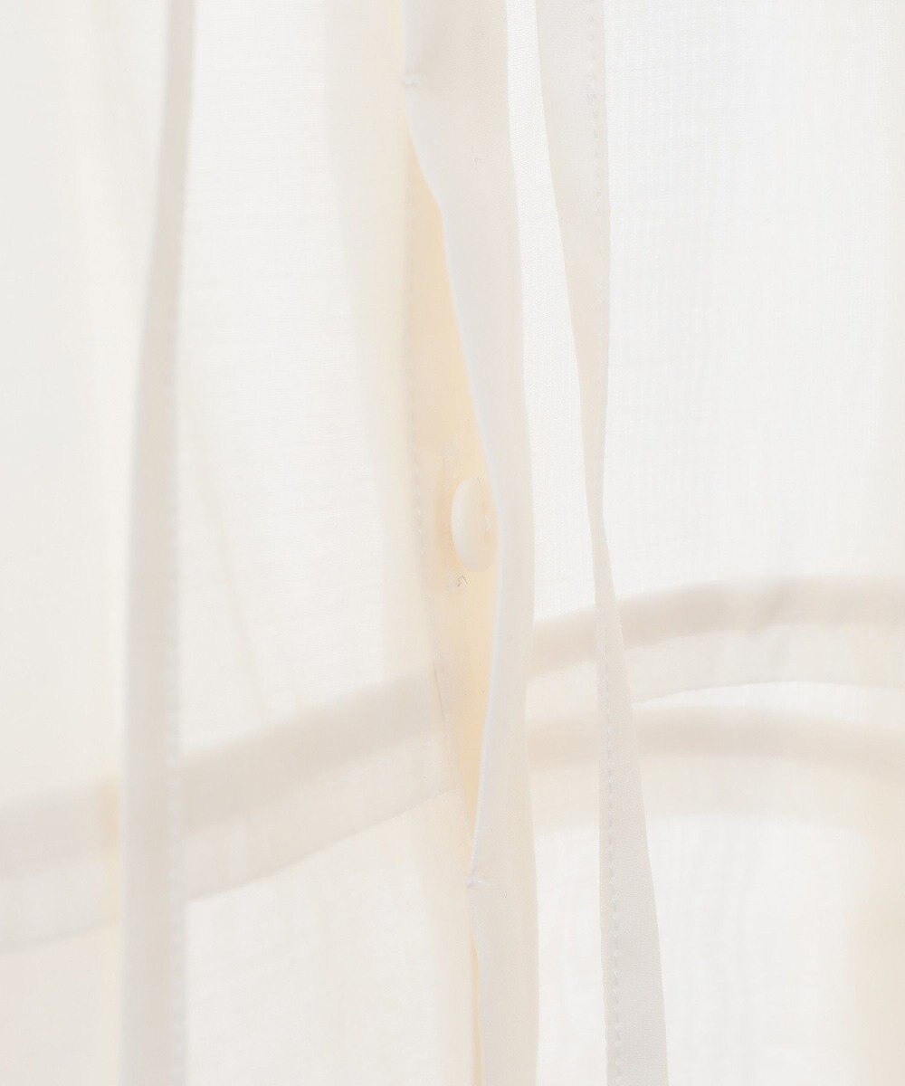 YECCA VECCA バルーンスリーブシアーシャツ 