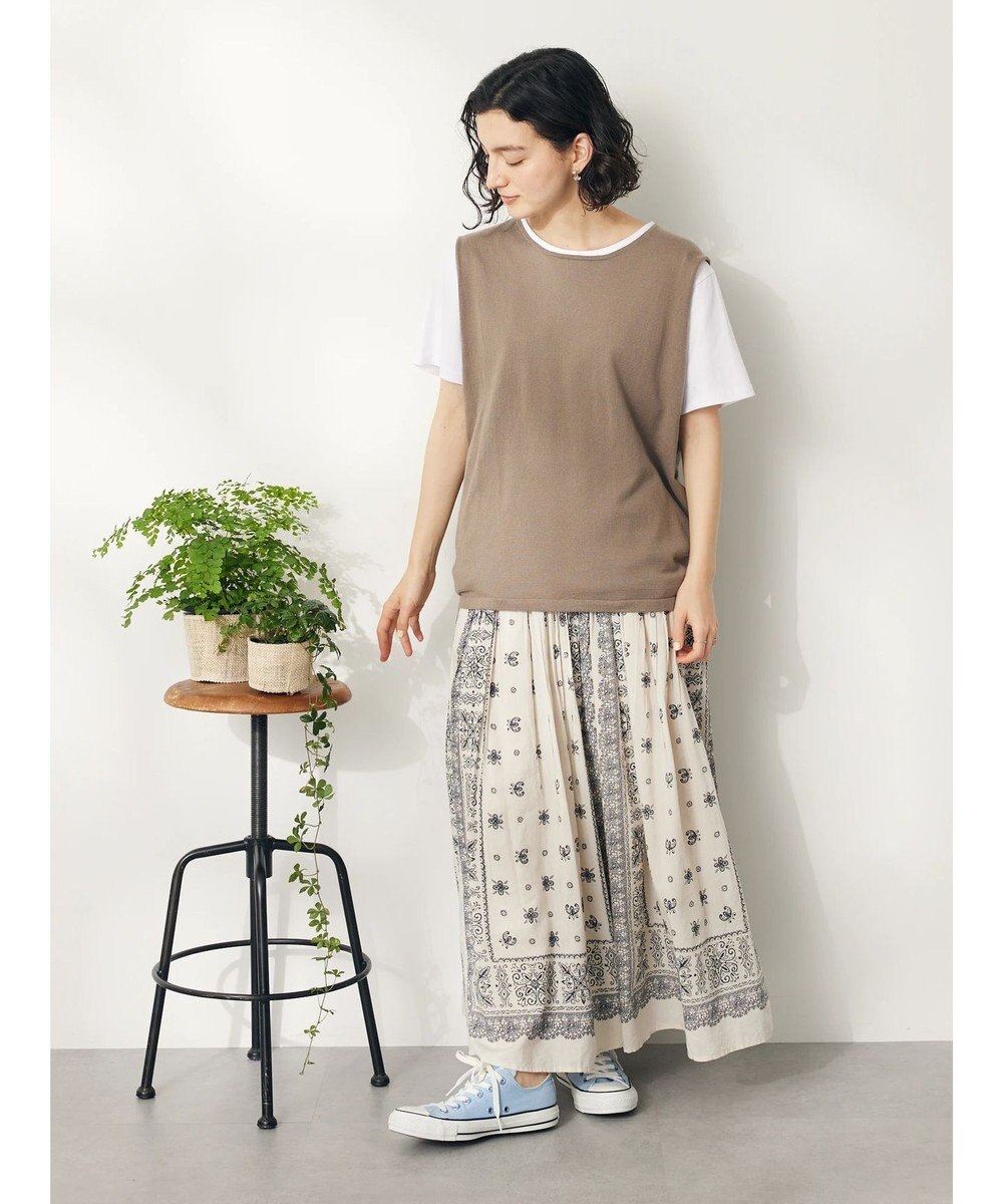 CRAFT STANDARD BOUTIQUE ＳＥＴ　カットプルオーバー＋ニットベスト 