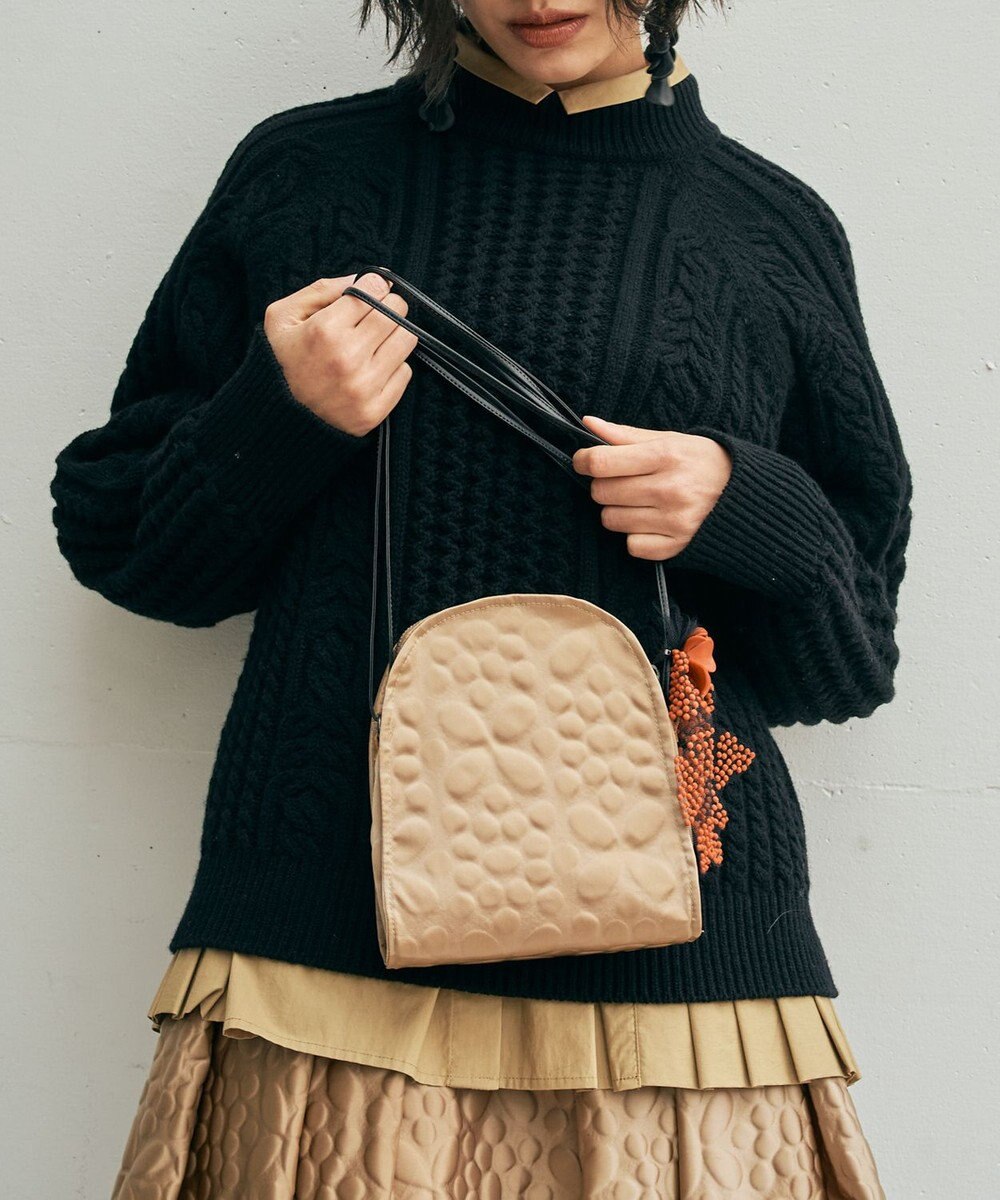 muuc 〈上質なカシミヤウール〉立体ケーブル編みプルオーバー〈しっとり柔らかい〉〈日本製〉〈オンオフ使えるきちんと感〉 