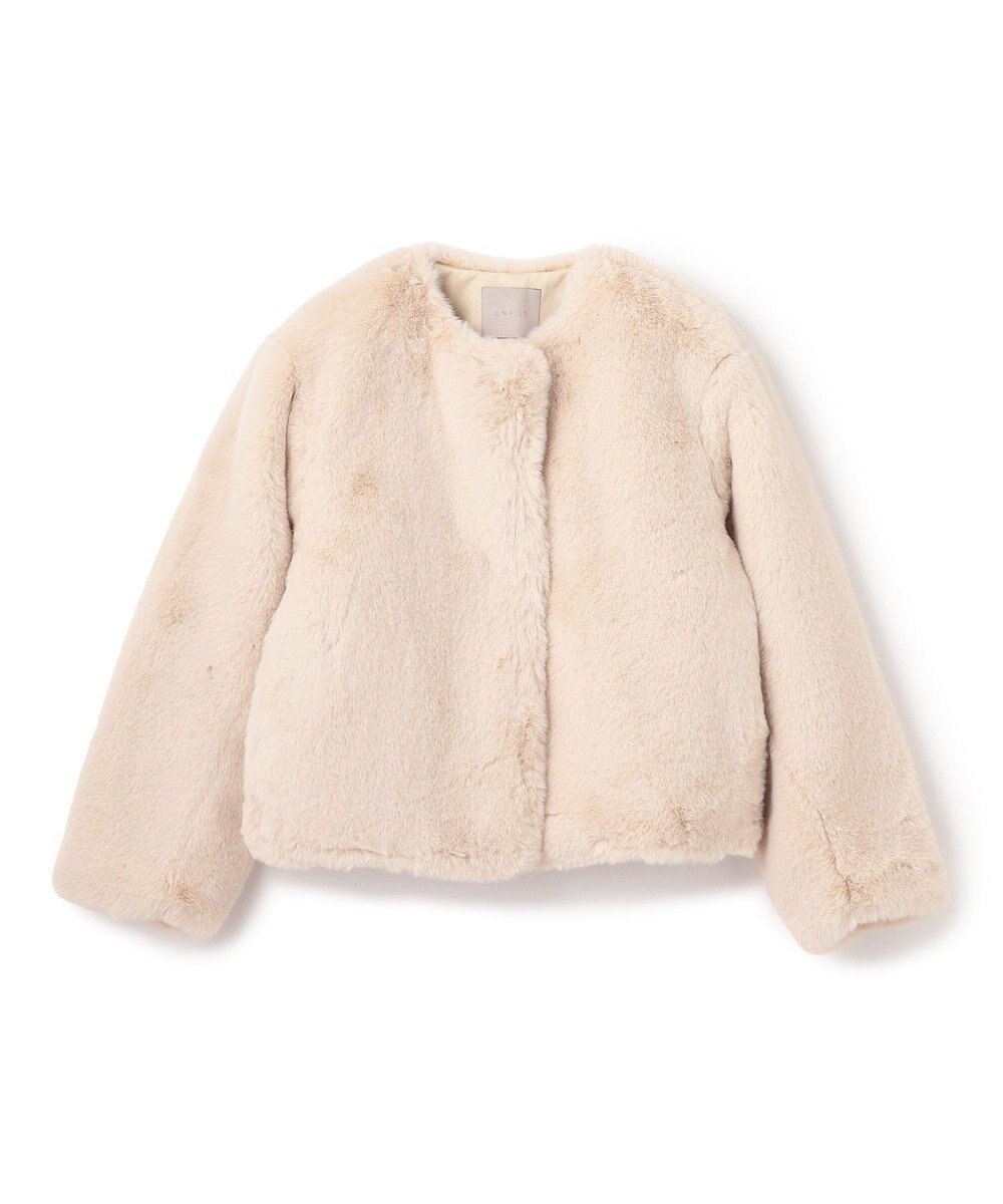 UNFILO エコファー クロップドジャケット 