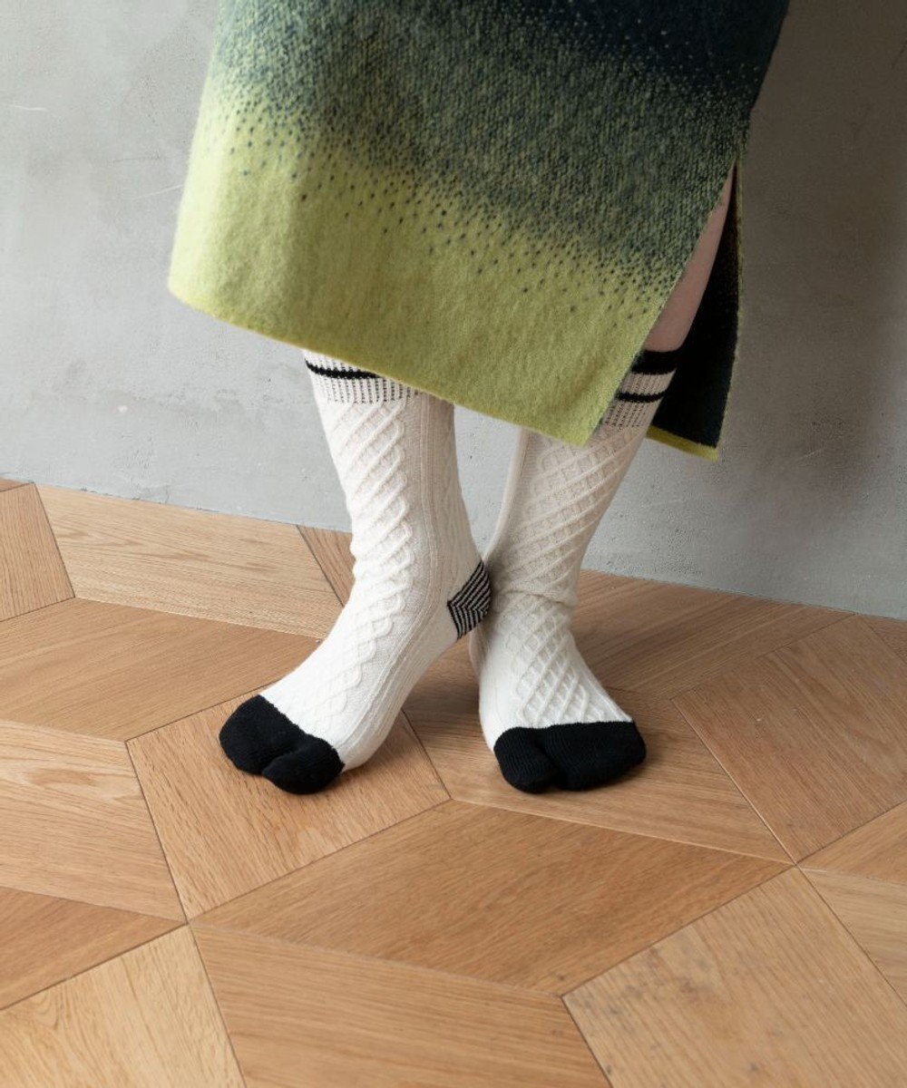 TRICOTE TABI CABLE SOCKS／ 