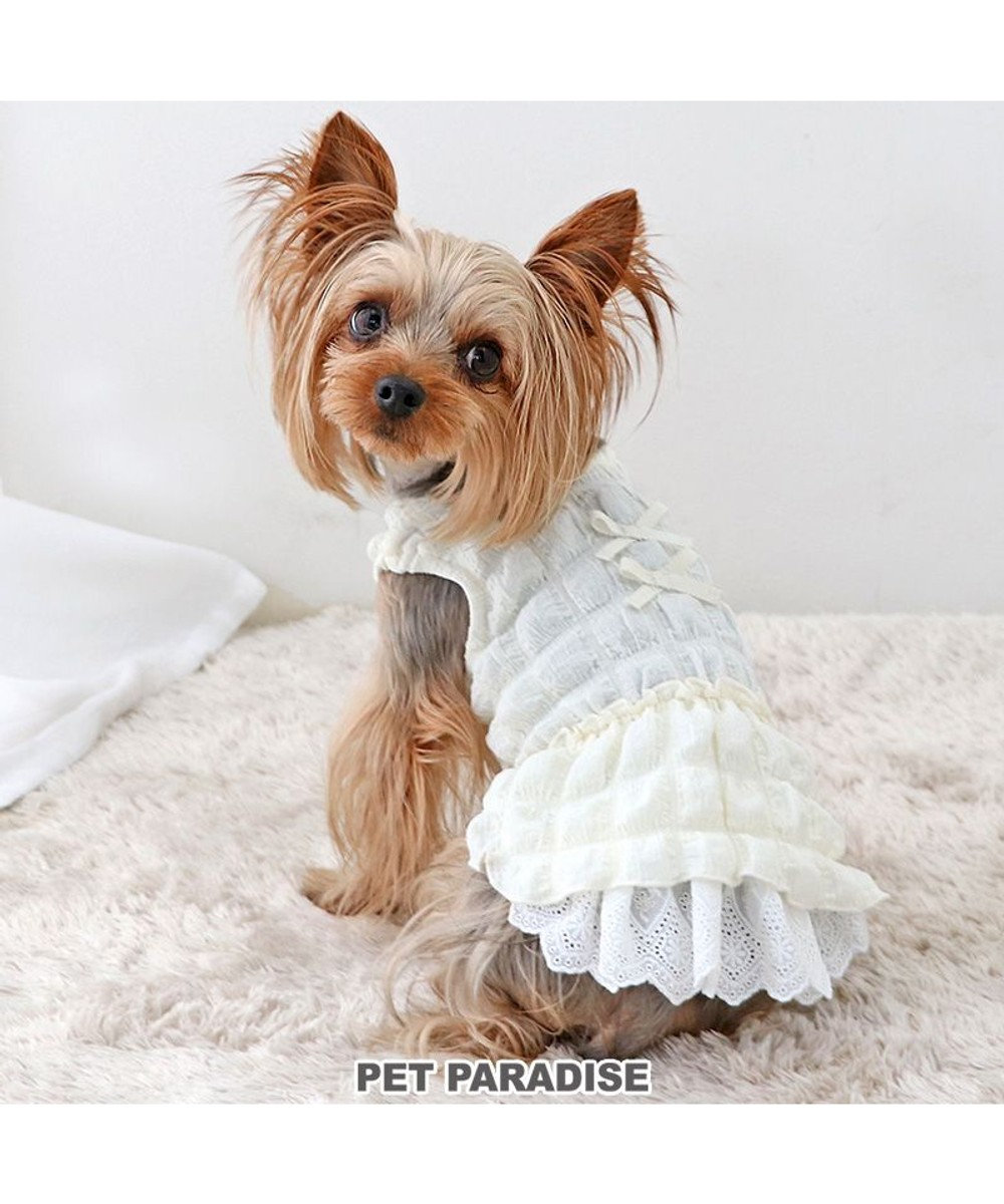 PET PARADISE ペットパラダイス ぽこぽこ ワンピース 《ホワイト》 小型犬 ホワイト