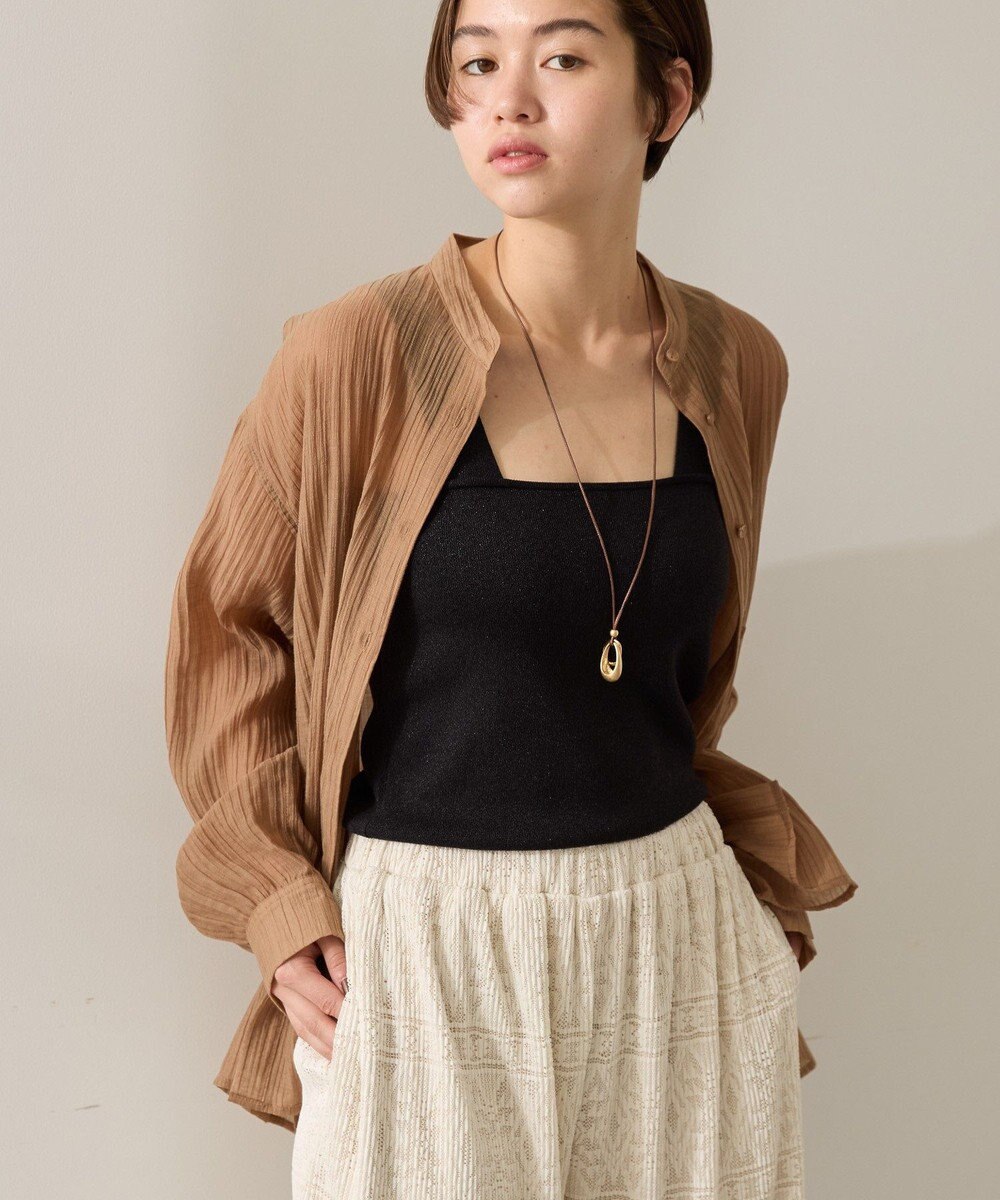 AMERICAN HOLIC ラメニットタンクトップ 