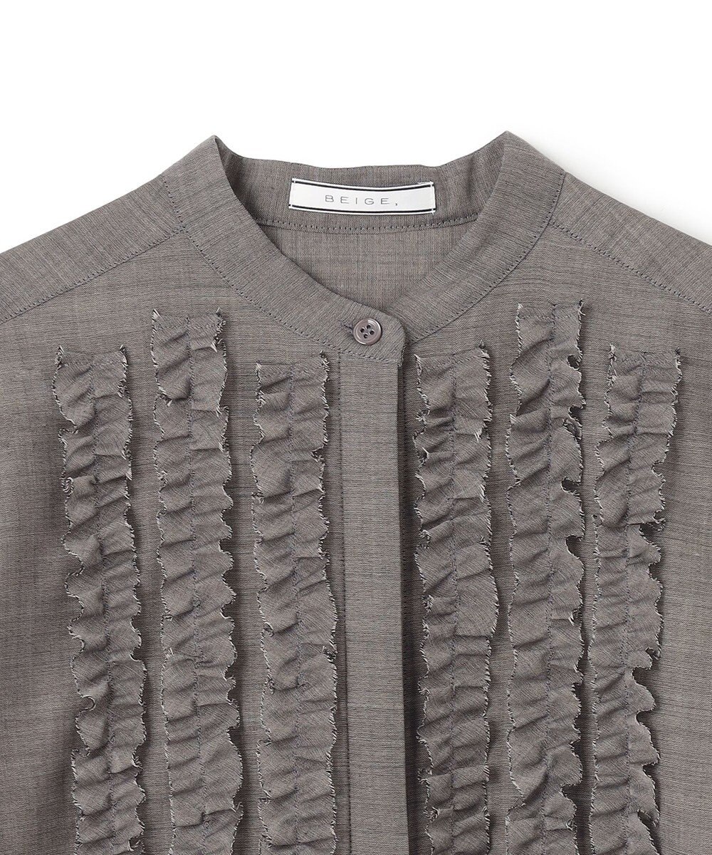 BEIGE， MOYE / フリルブラウス 