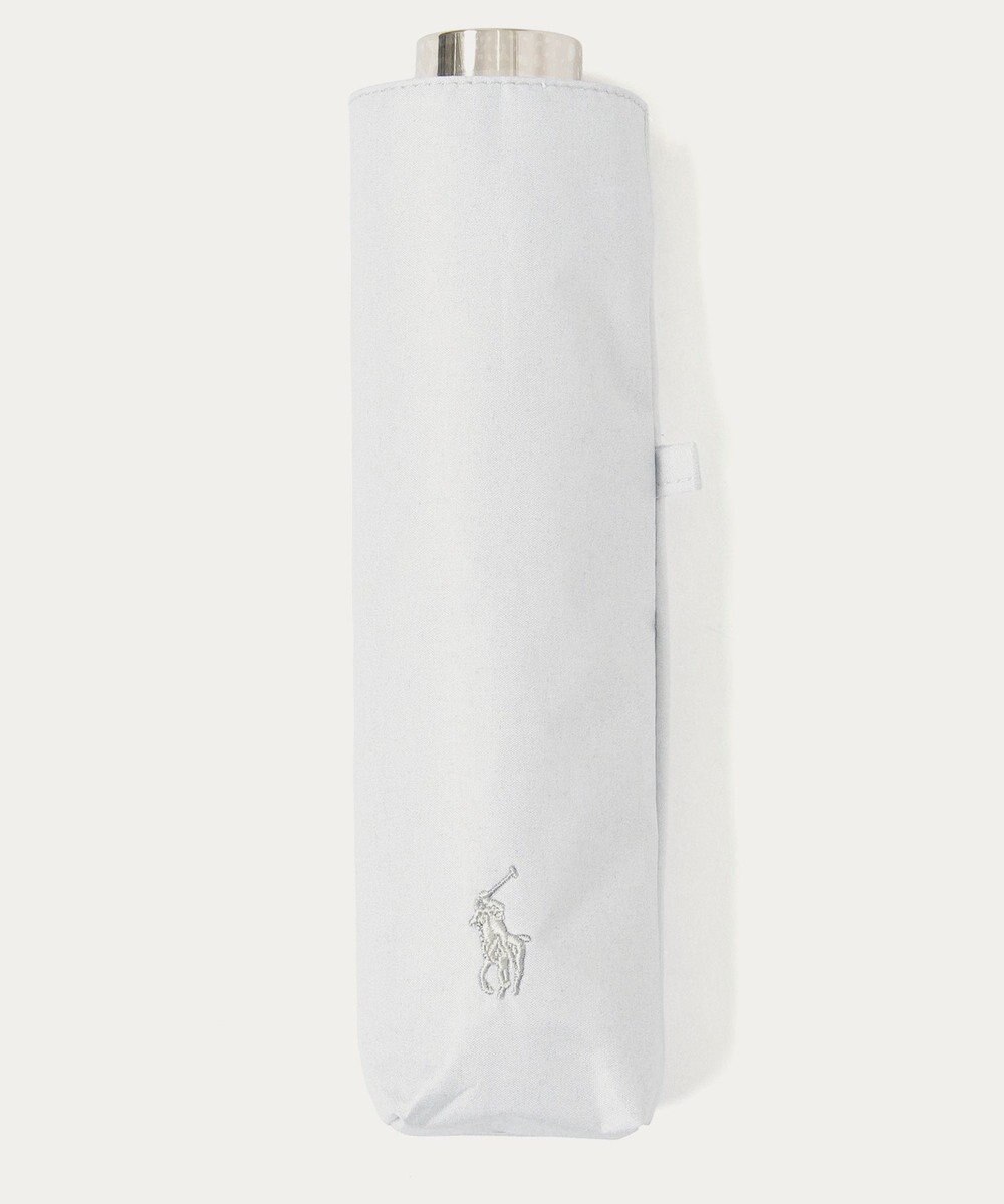 MOONBAT 【WEB限定/ 遮光率100％/遮熱/UV】POLO RALPH LAUREN（ポロ ラルフローレン）晴雨兼用日傘 ワンポイント ポロポニー シャンブレー 無地 折りたたみ傘 