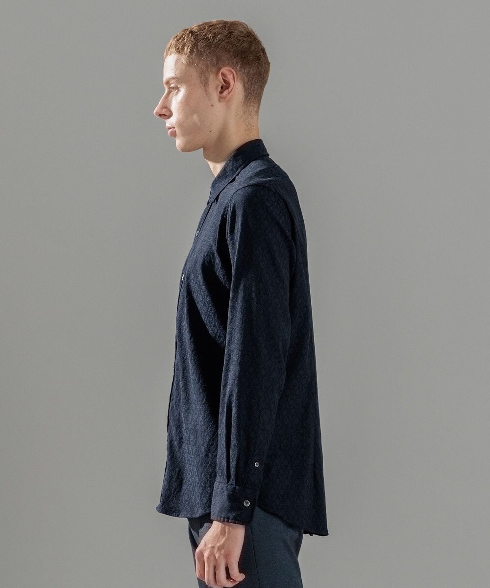 JOSEPH HOMME オーナメントジャガードストレッチ　レギュラーカラーシャツ 