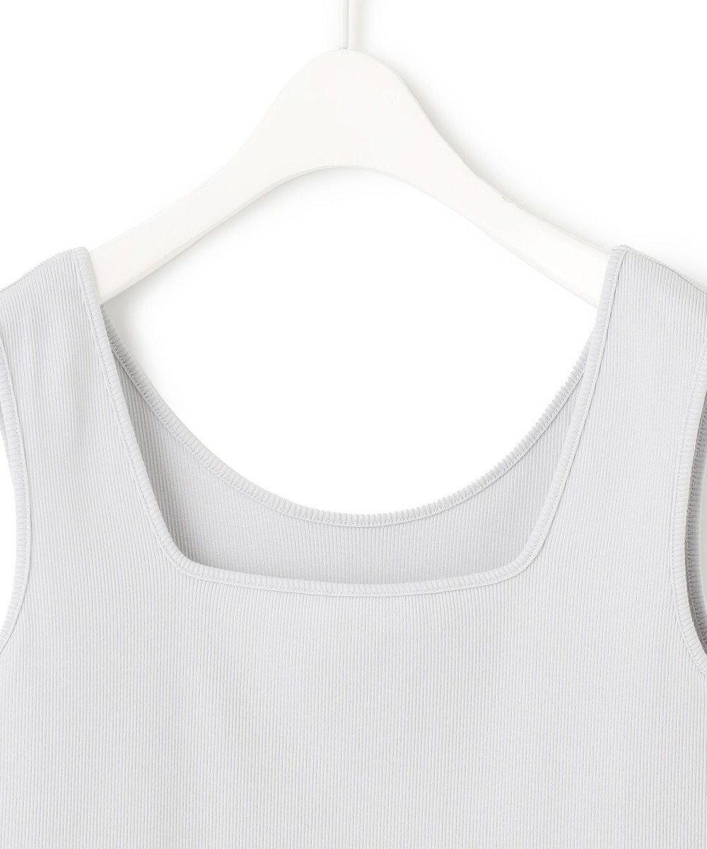 ICB L 【WEB限定・洗える】 ブロードステッチリブ タンクトップ 