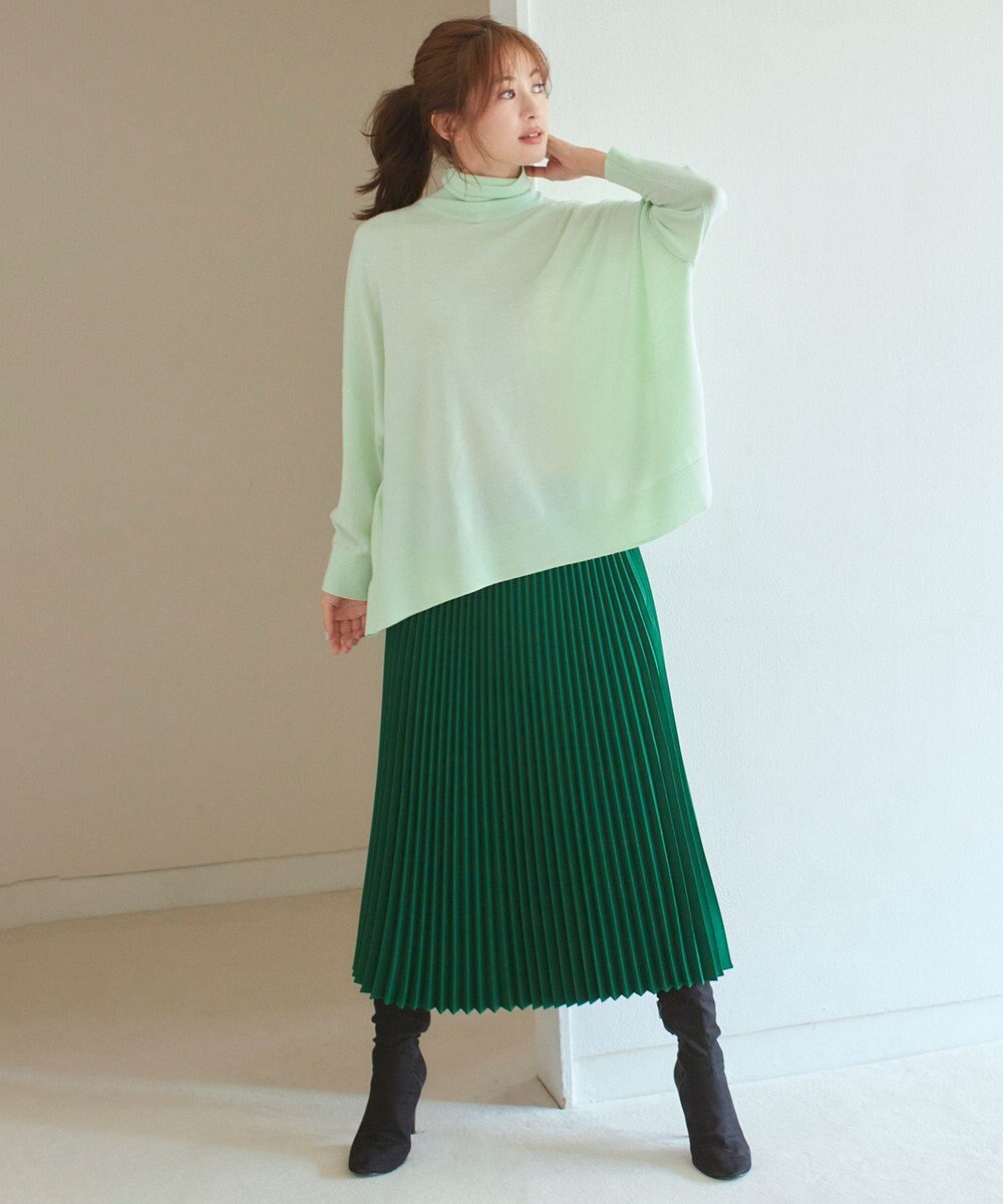 23区 【洗える】ウールブレンド タートルネック ニット 