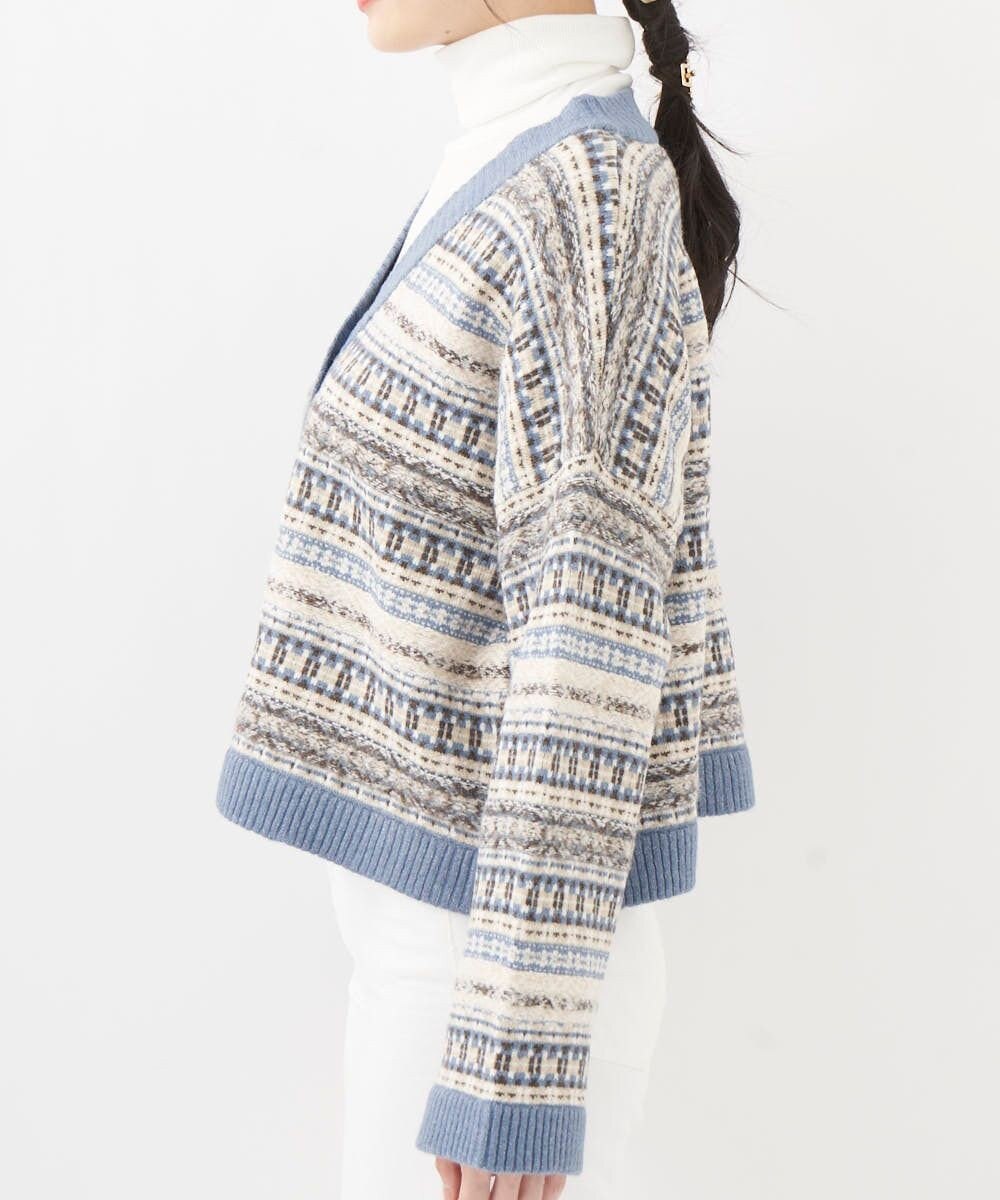 OP／FILA 【OP】ジャガードニットカーディガン 