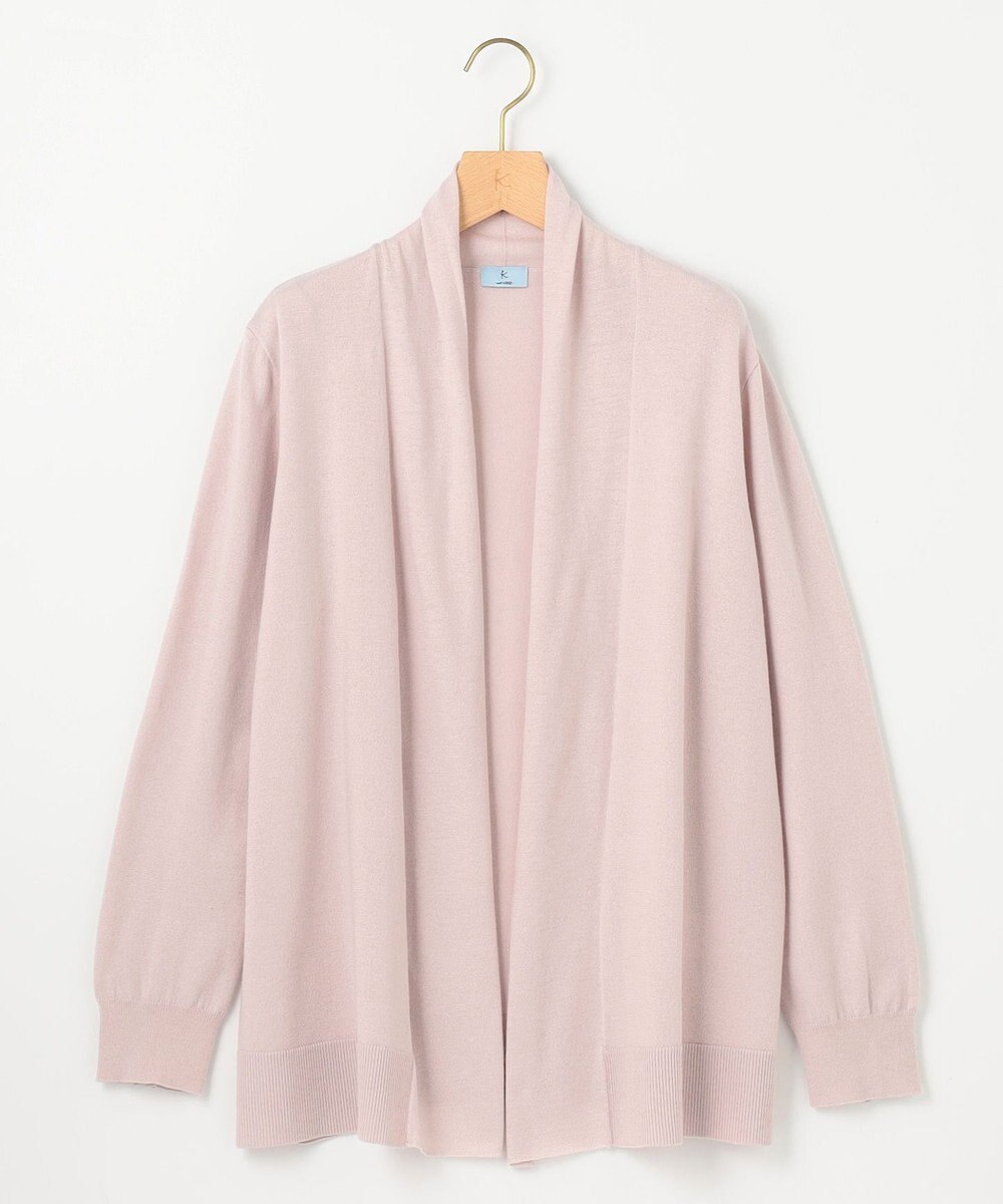 組曲 L 【WEB限定】セミウーステッド ニットカーディガン 